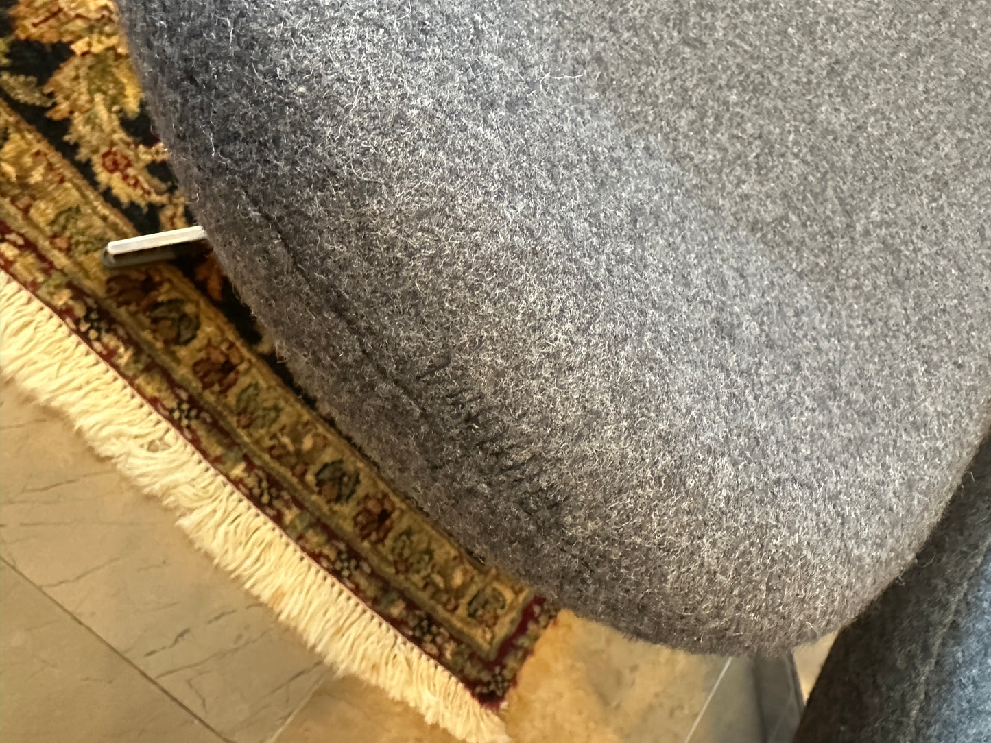 Egg Chair with Ottoman in Wool, after Fritz Hansen (0NT00C, 0NT00B) (Two Available)