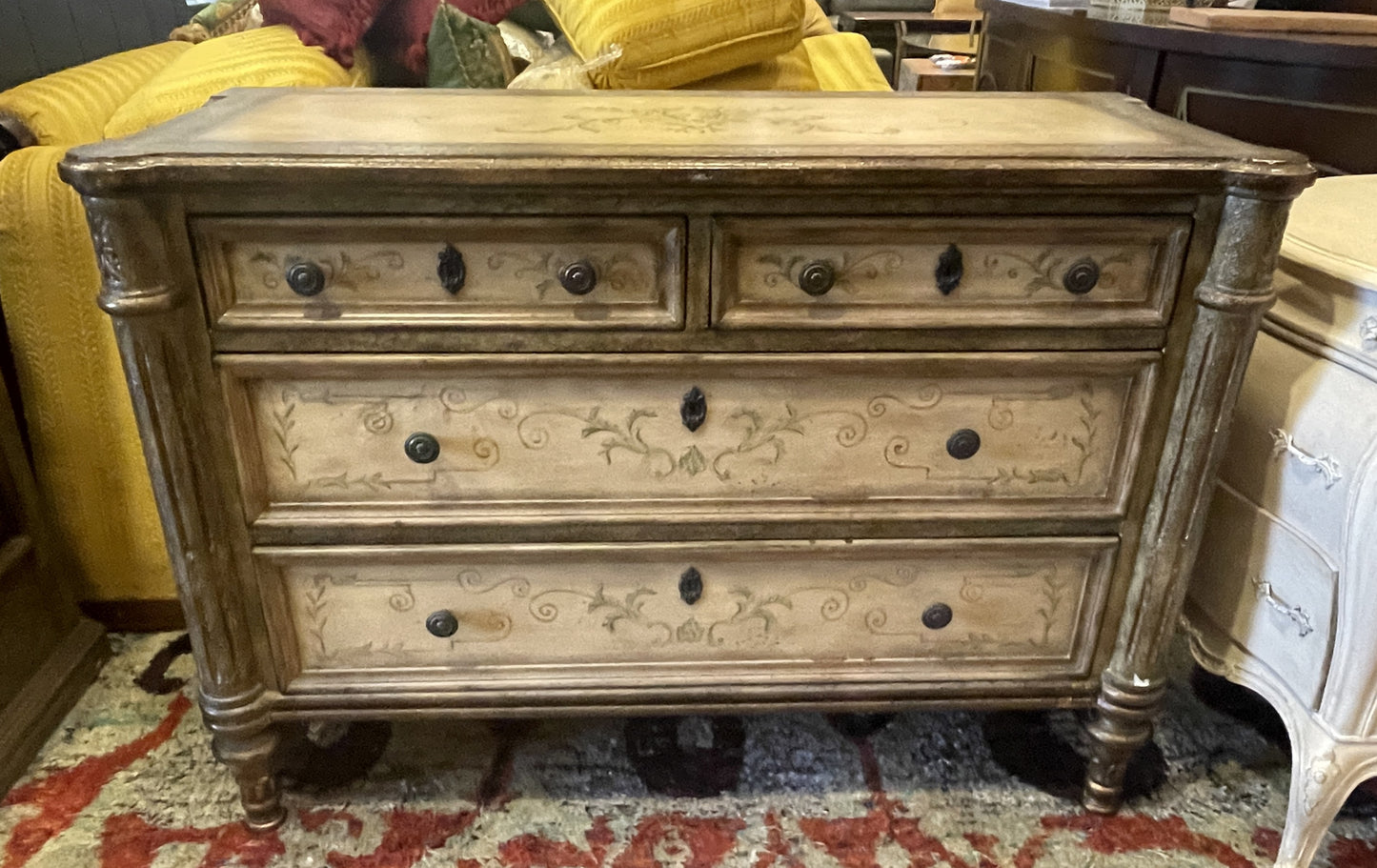 Faux Finished Chest of Drawers/Console Cabinet, AS IS (0HO00W)