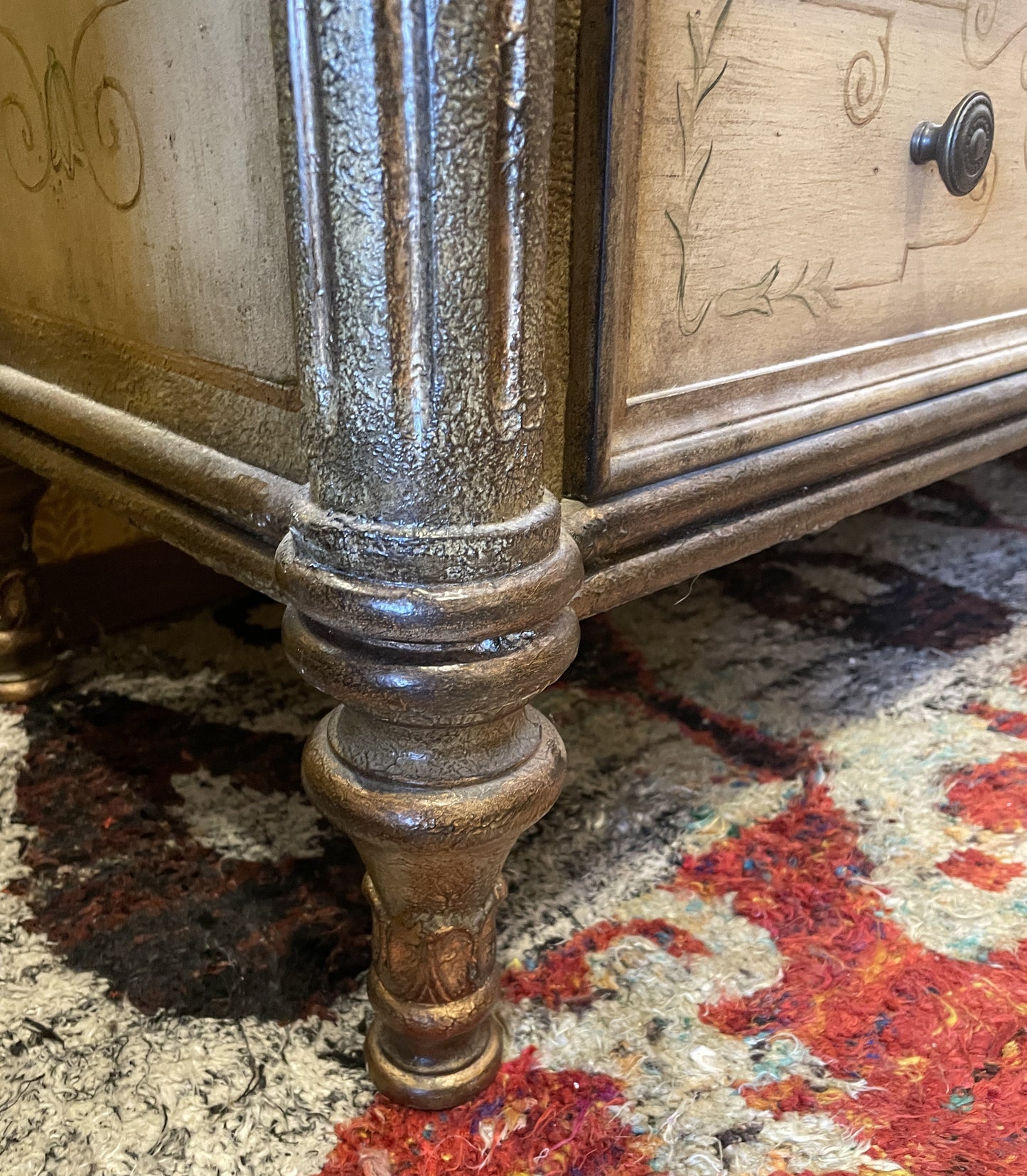 Faux Finished Chest of Drawers/Console Cabinet, AS IS (0HO00W)