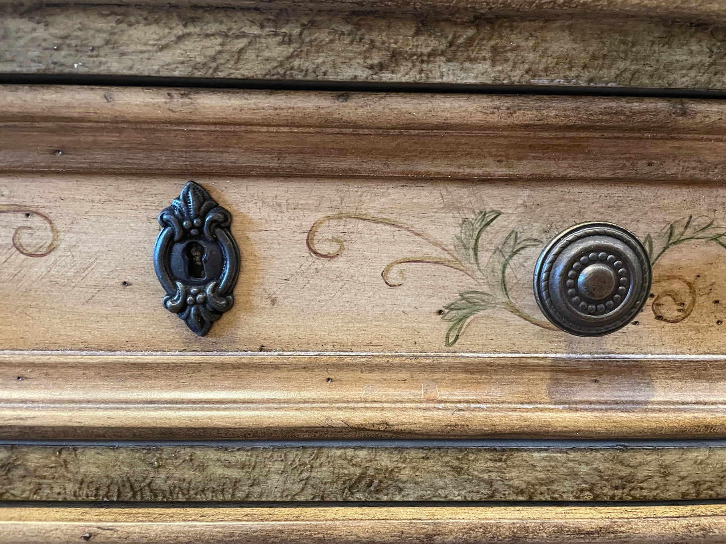 Faux Finished Chest of Drawers/Console Cabinet, AS IS (0HO00W)