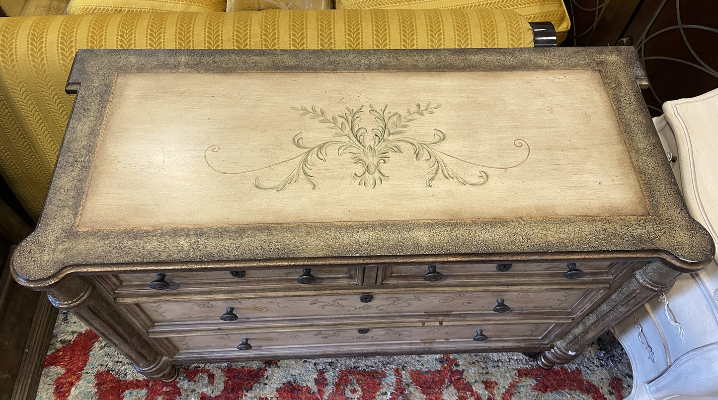 Faux Finished Chest of Drawers/Console Cabinet, AS IS (0HO00W)