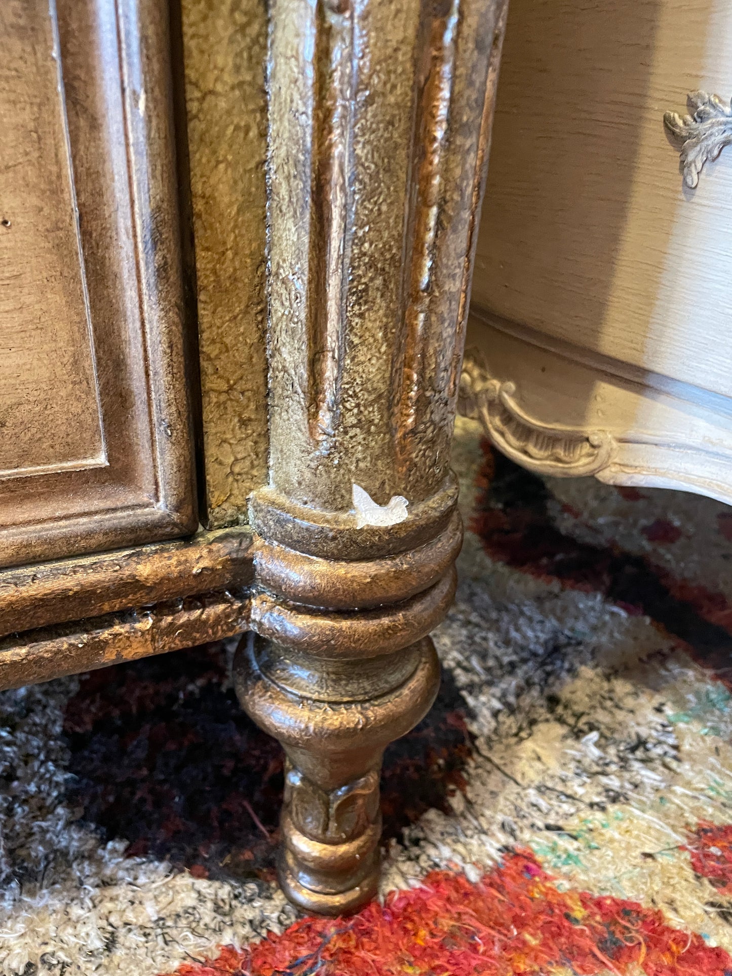 Faux Finished Chest of Drawers/Console Cabinet, AS IS (0HO00W)