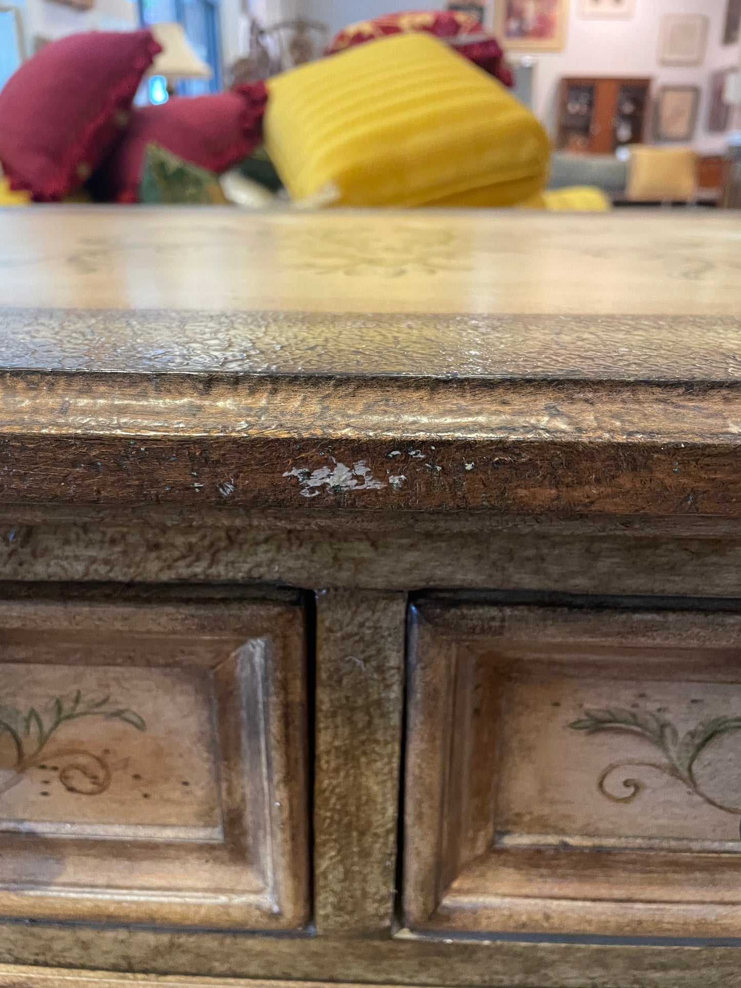 Faux Finished Chest of Drawers/Console Cabinet, AS IS (0HO00W)