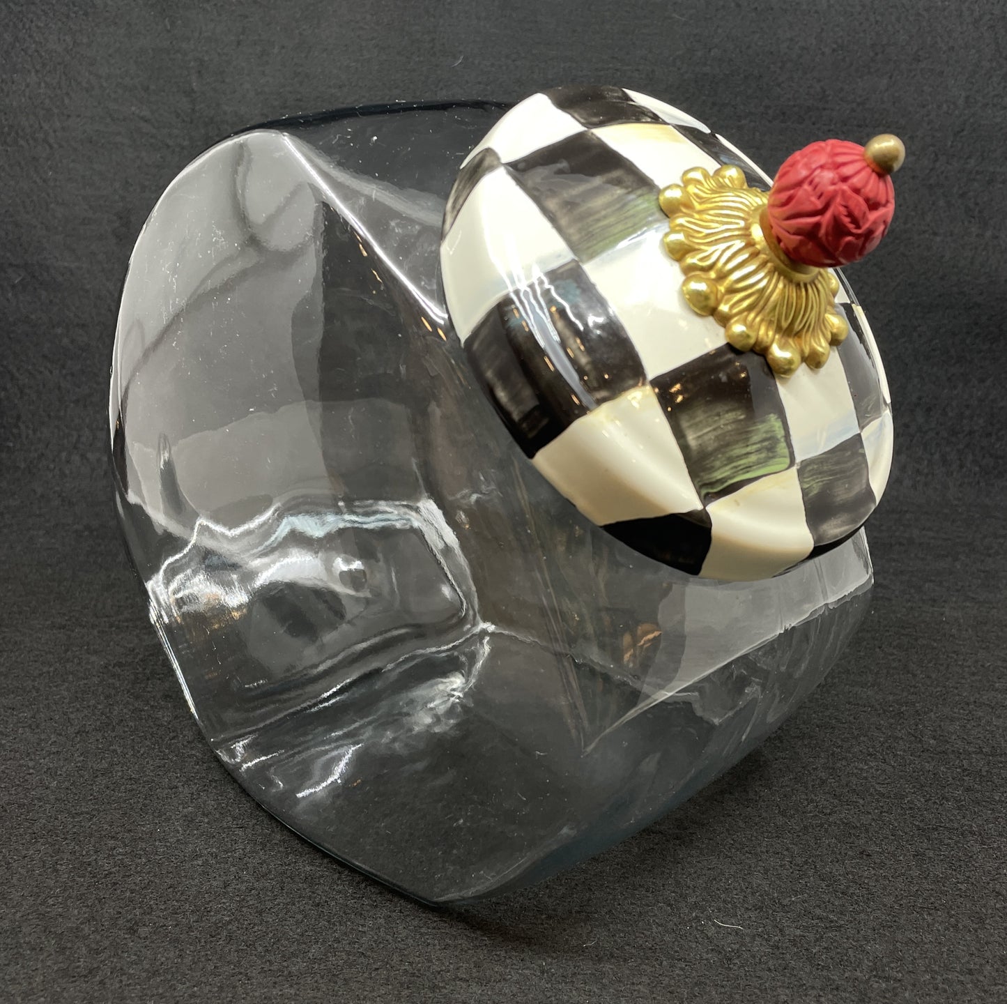 Mackenzie-Childs Courtly Check Cookie Jar (0OO001)