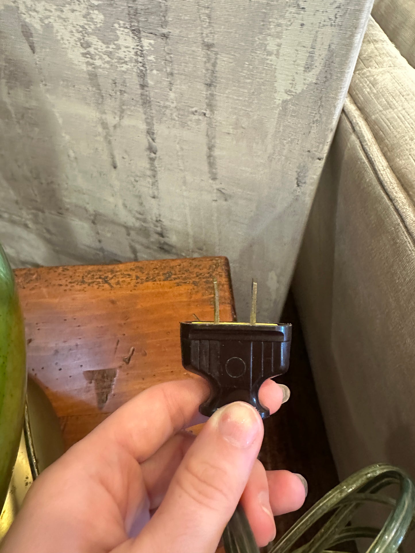 1950's Mid Century Drip Glaze Lamp (0ID003)