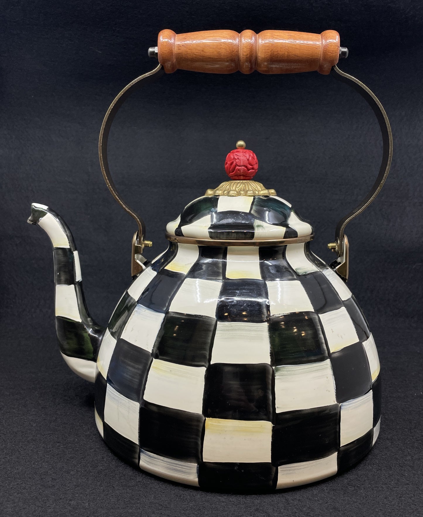 Mackenzie-Childs Courtly Check 3qt Teapot (0OO002)