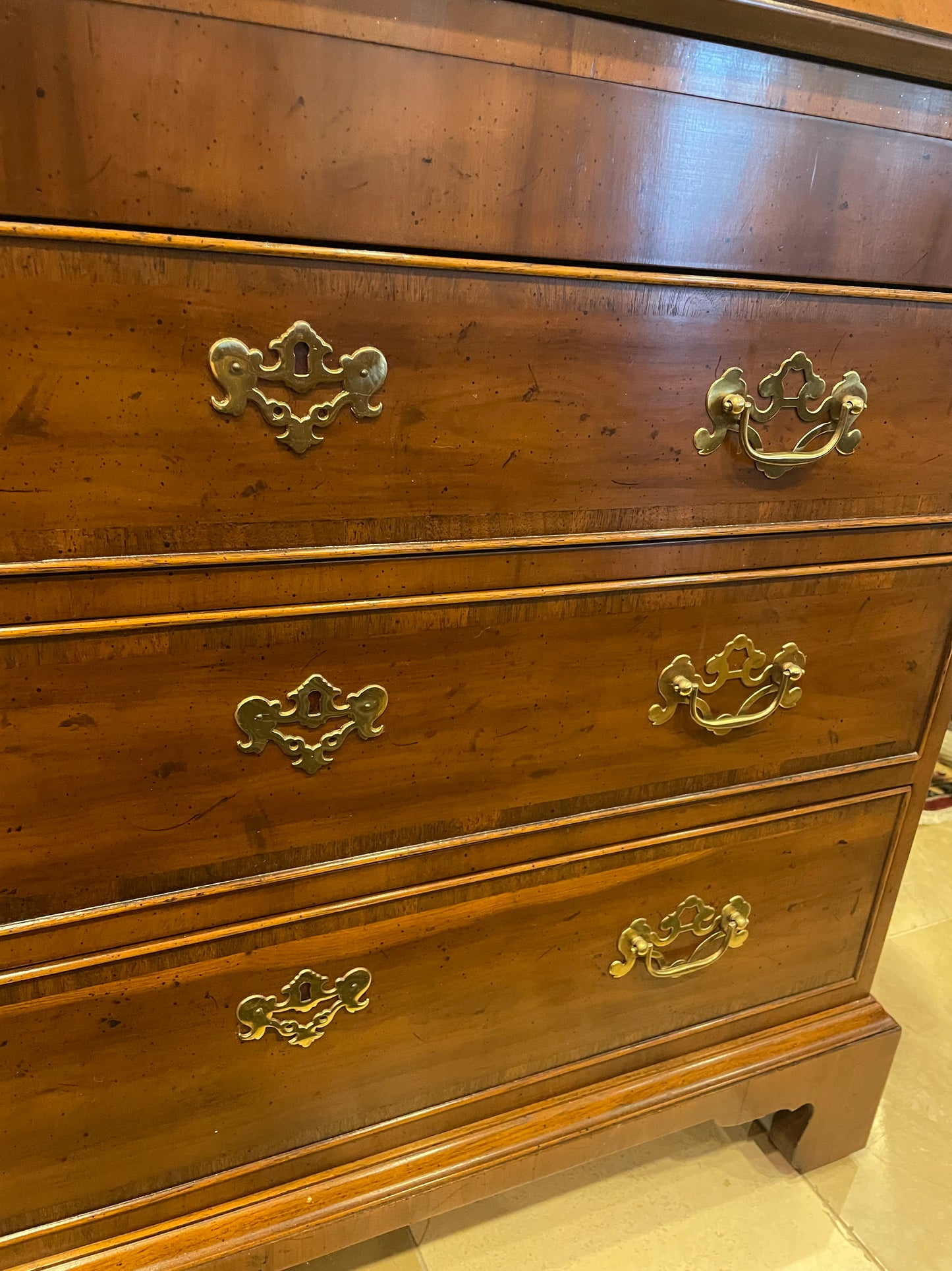 Henredon George II Double Bonnet Secretary Desk (0HO00X)