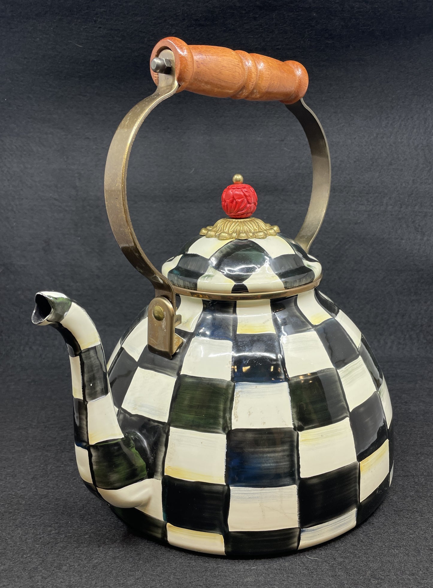 Mackenzie-Childs Courtly Check 3qt Teapot (0OO002)