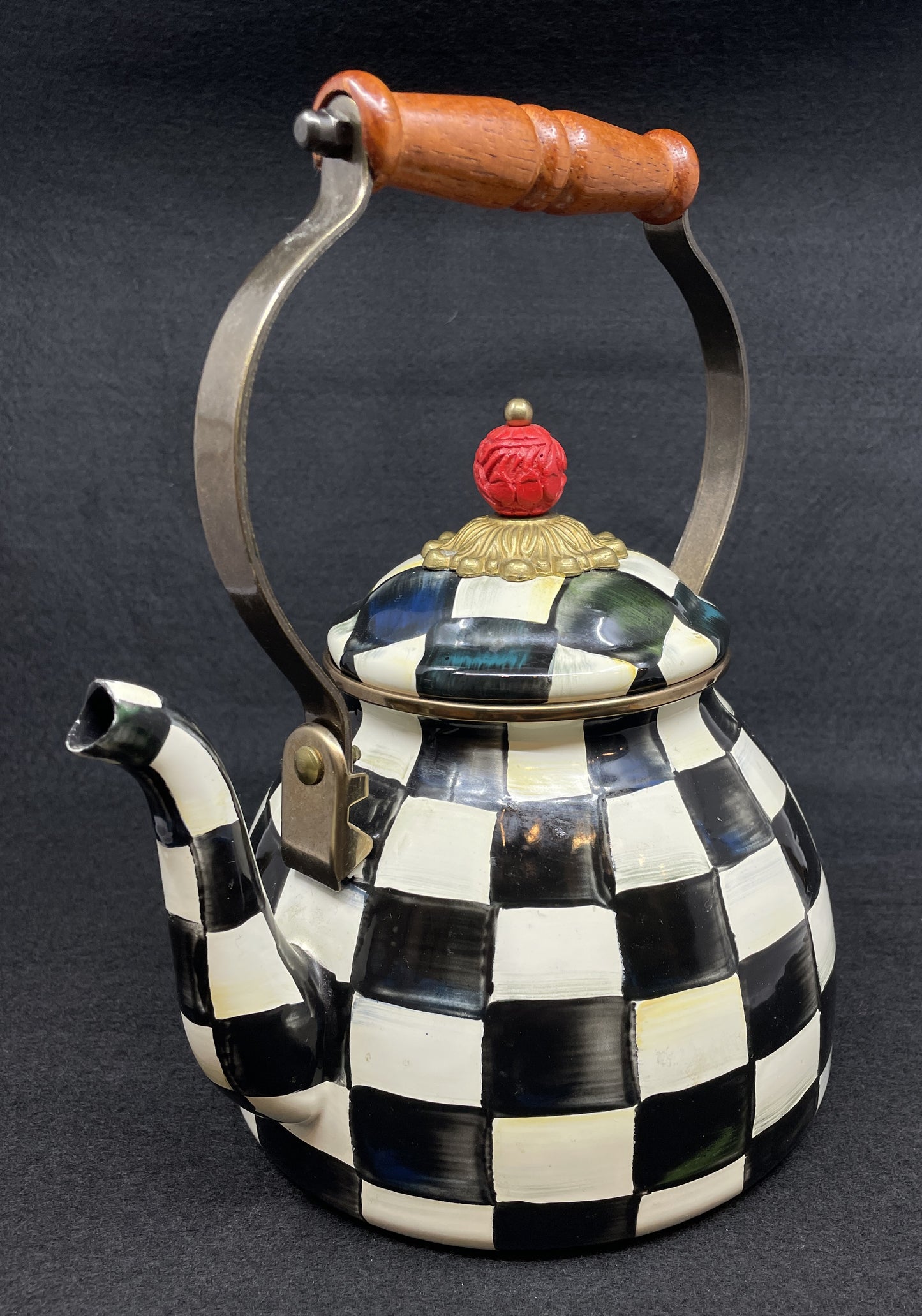 Mackenzie-Childs Courtly Check 2qt Teapot (0OO003)