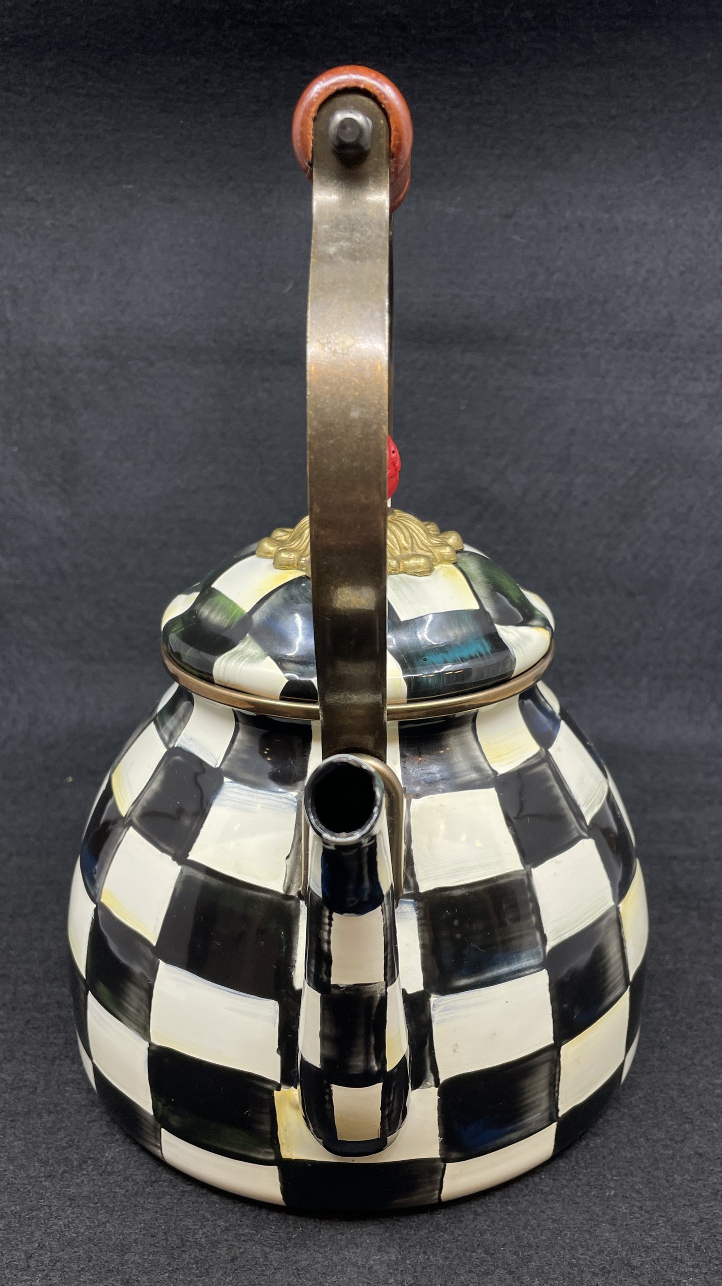 Mackenzie-Childs Courtly Check 2qt Teapot (0OO003)