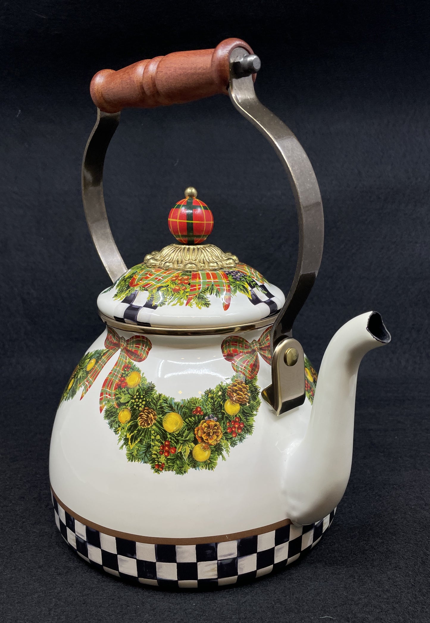 Mackenzie-Childs Evergreen 2qt Teapot (0OO00B)