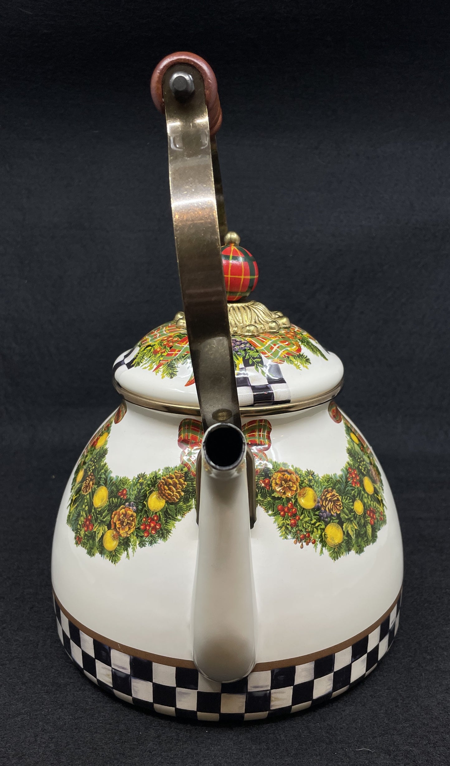 Mackenzie-Childs Evergreen 2qt Teapot (0OO00B)