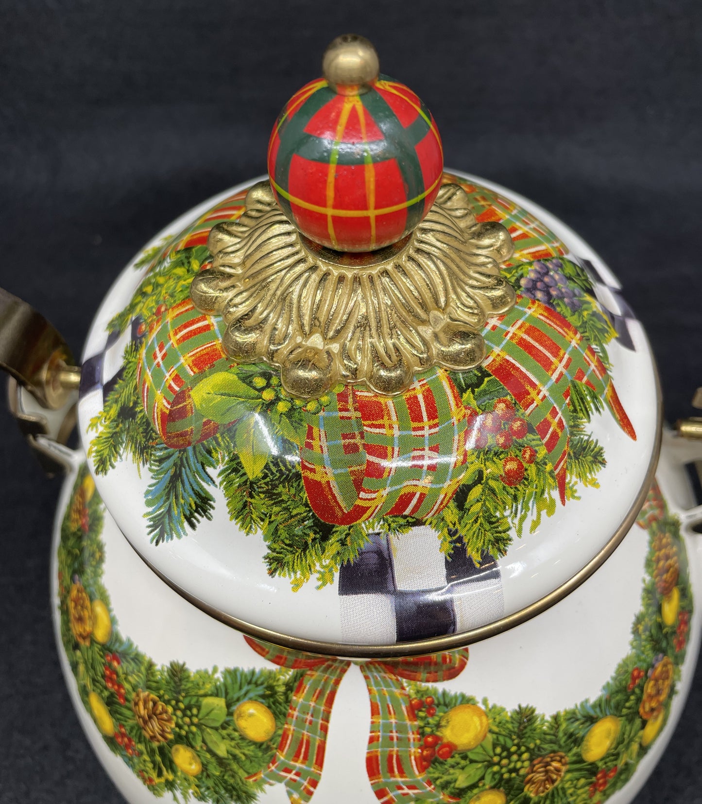 Mackenzie-Childs Evergreen 2qt Teapot (0OO00B)