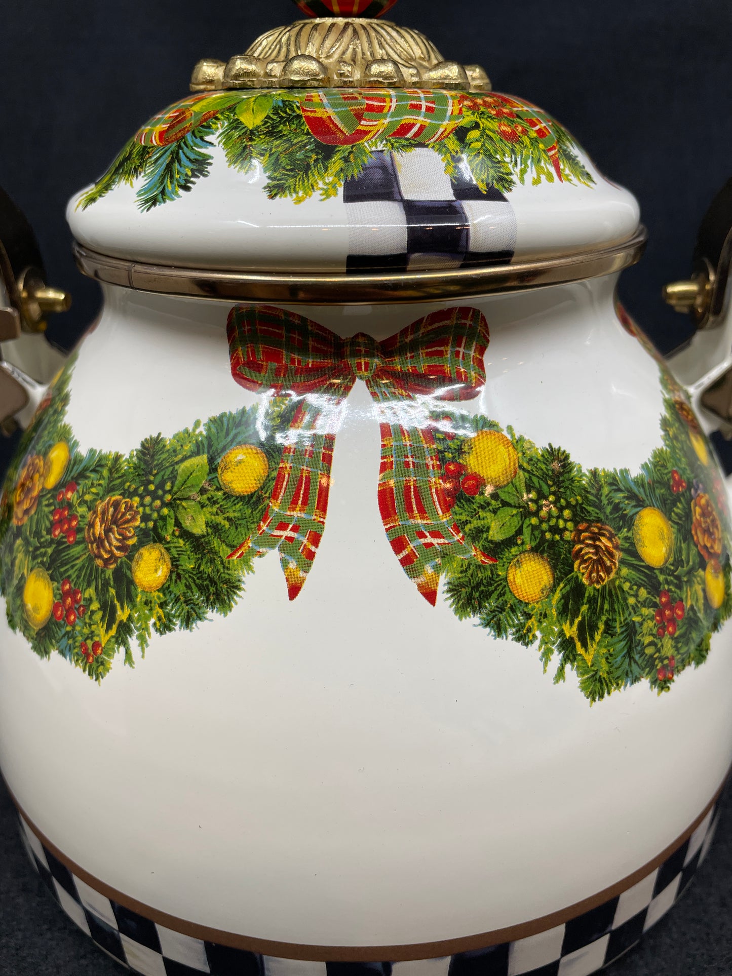 Mackenzie-Childs Evergreen 2qt Teapot (0OO00B)