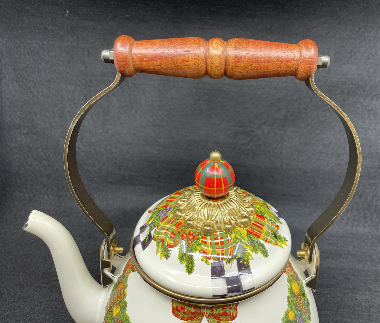 Mackenzie-Childs Evergreen 2qt Teapot (0OO00B)