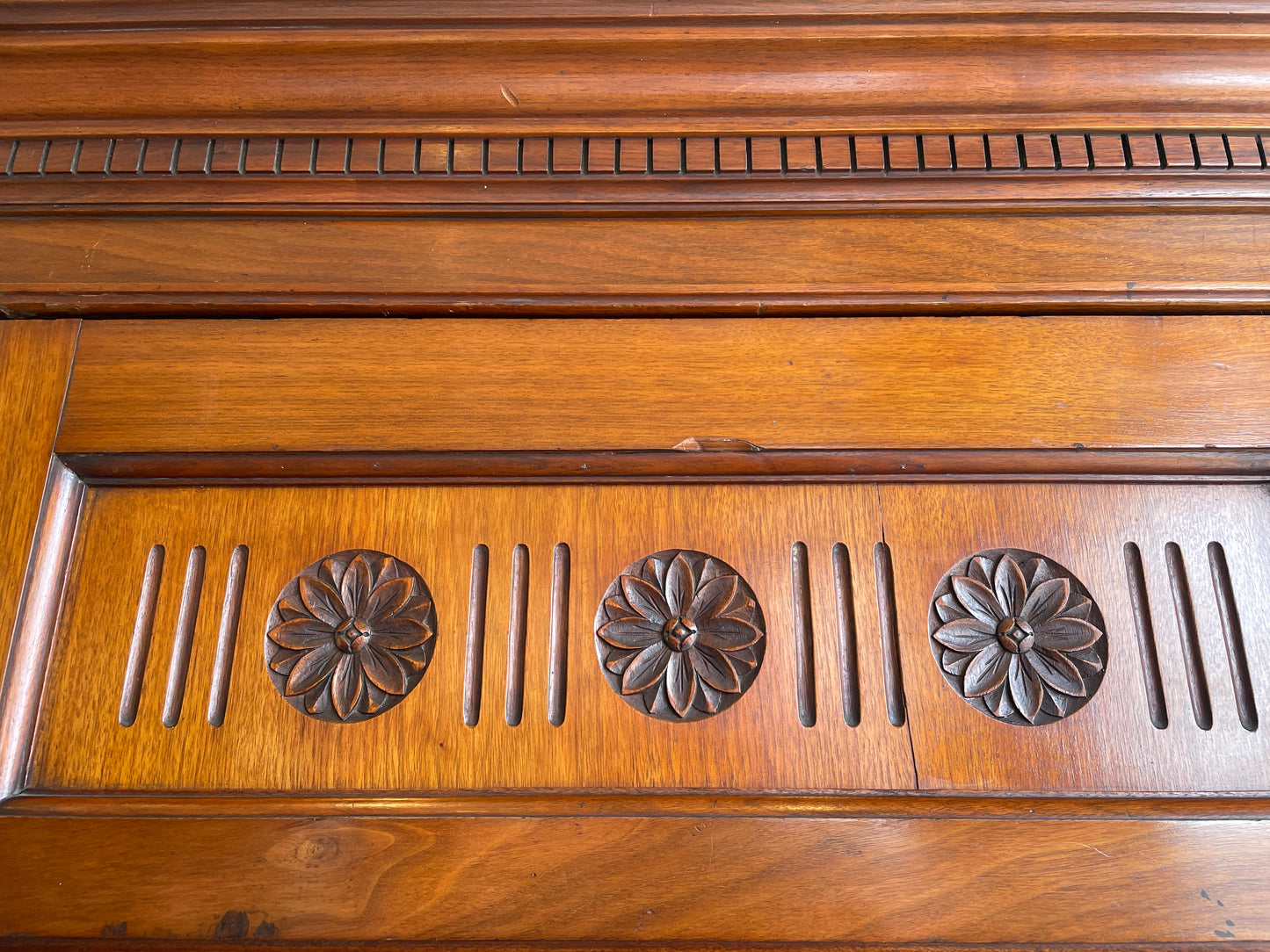 Antique Compactum Wardrobe with Center Mirror, AS IS (0LC003)