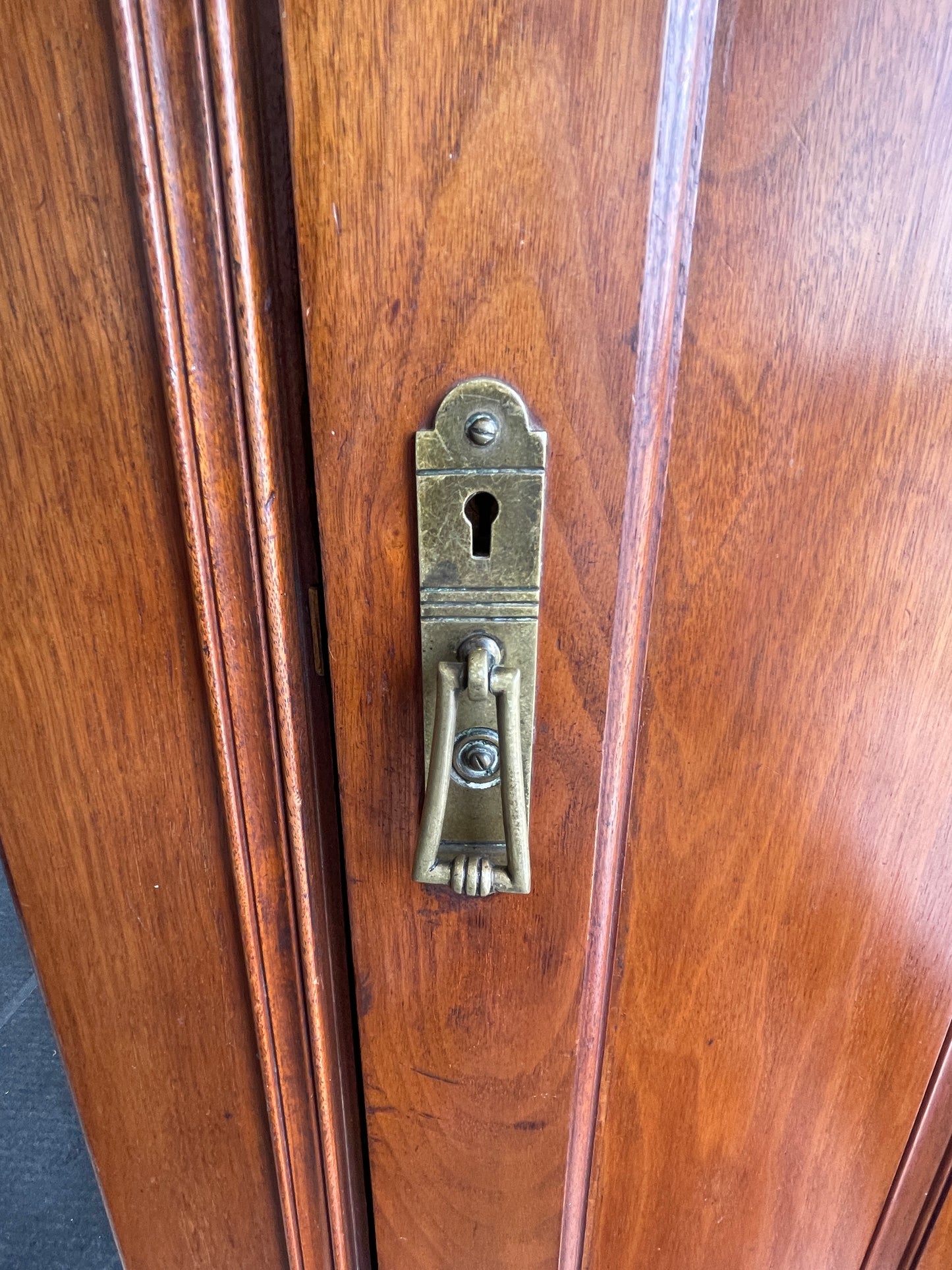 Antique Compactum Wardrobe with Center Mirror, AS IS (0LC003)