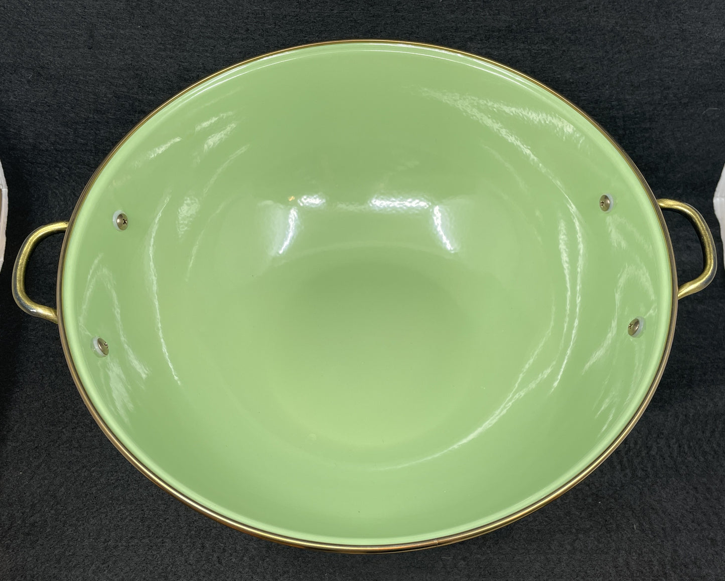 Mackenzie-Childs Large Flower Market Green Bowl (0OO00C)