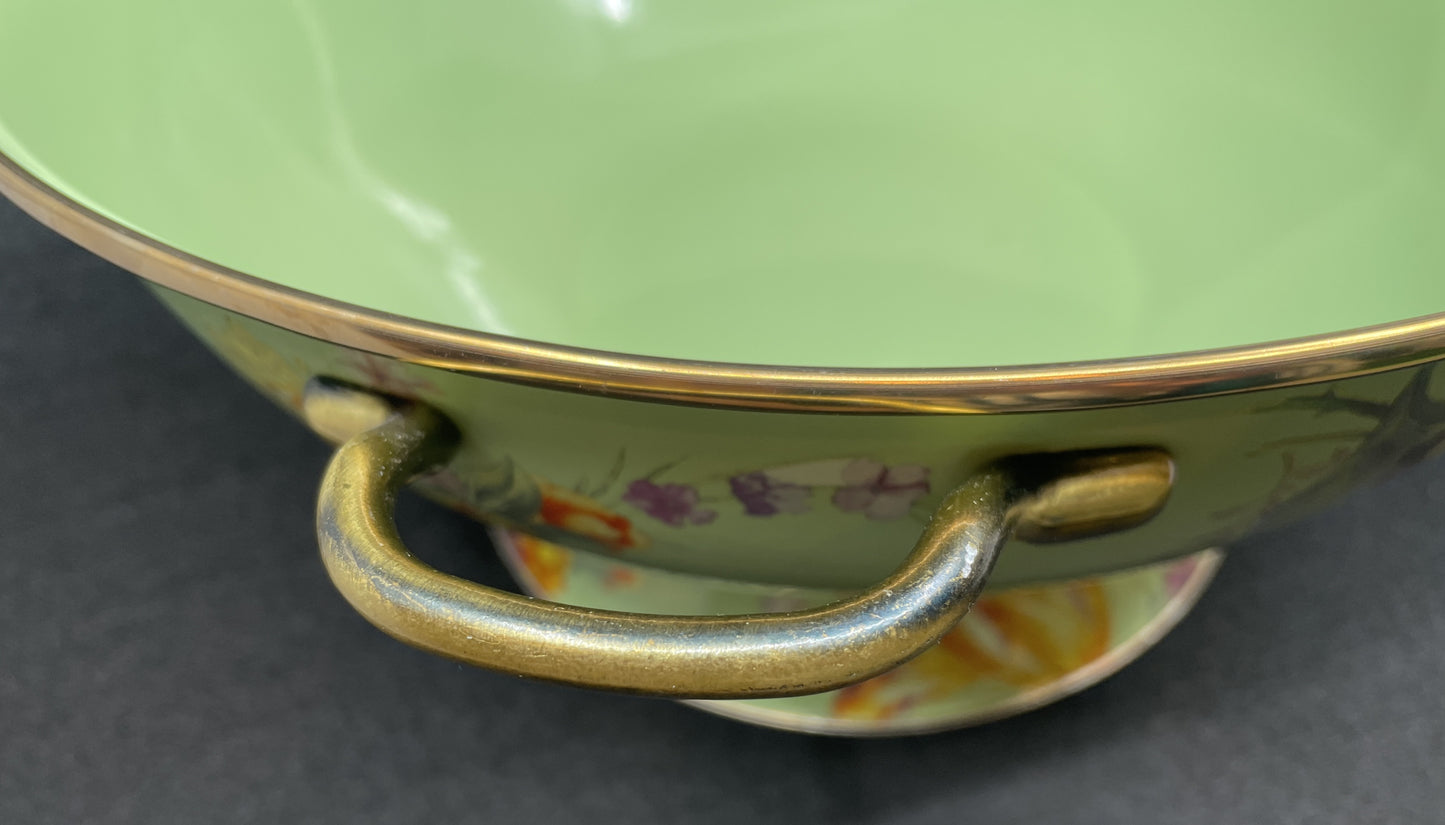 Mackenzie-Childs Large Flower Market Green Bowl (0OO00C)