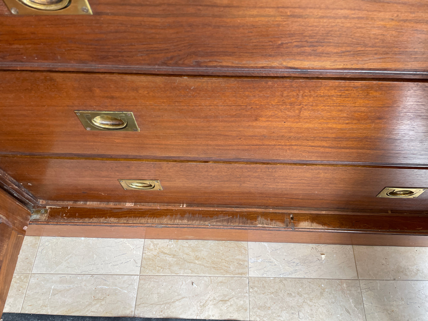 Antique Compactum Wardrobe with Center Mirror, AS IS (0LC003)