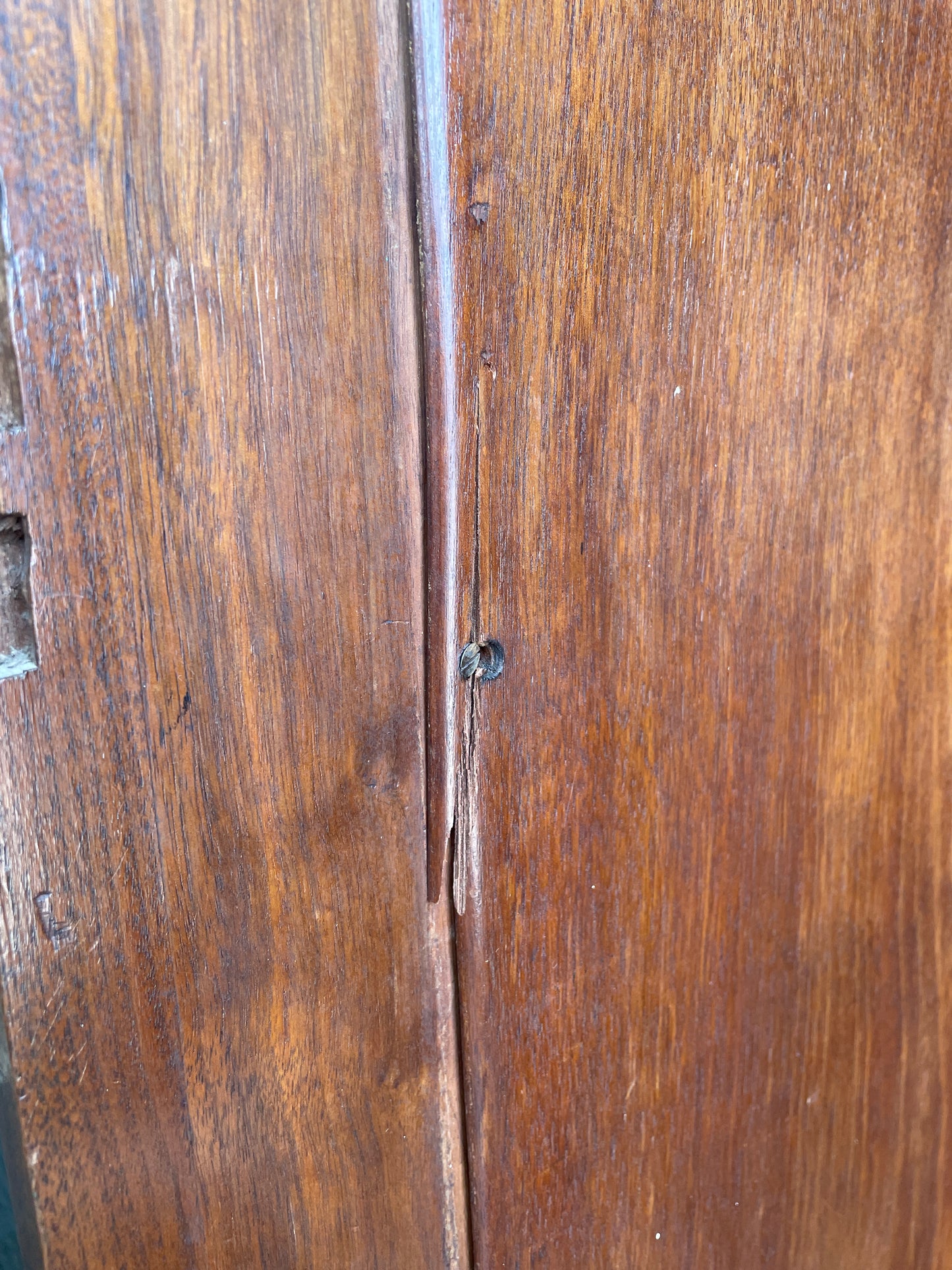 Antique Compactum Wardrobe with Center Mirror, AS IS (0LC003)