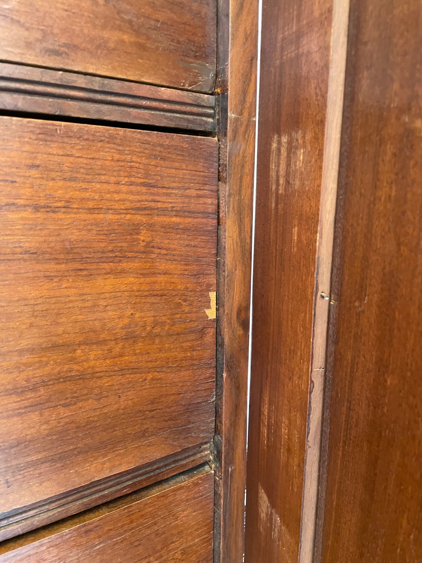 Antique Compactum Wardrobe with Center Mirror, AS IS (0LC003)