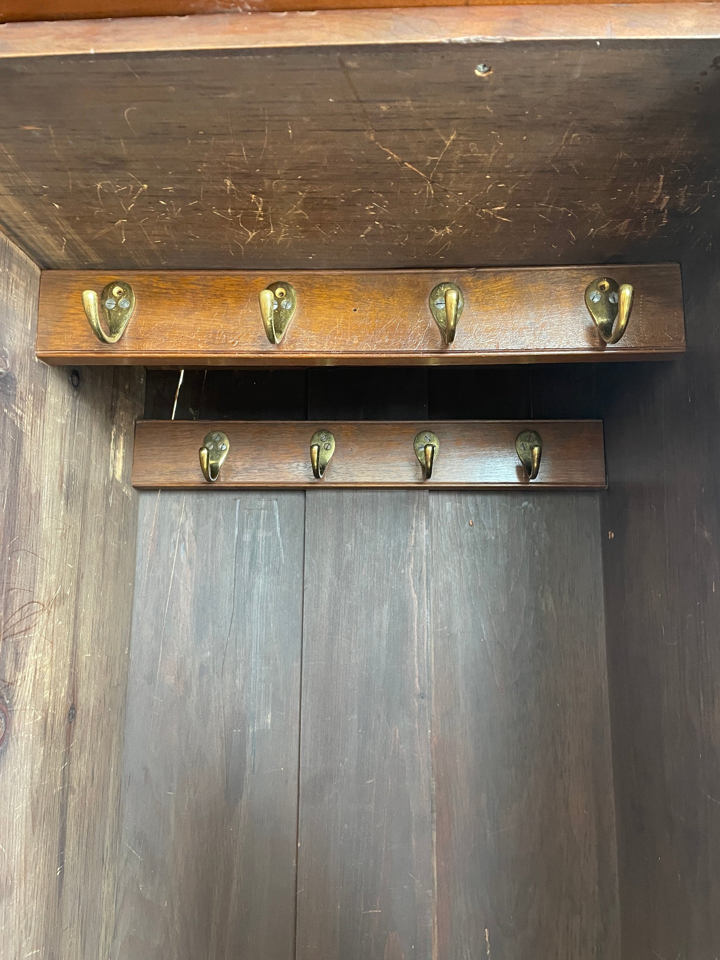 Antique Compactum Wardrobe with Center Mirror, AS IS (0LC003)