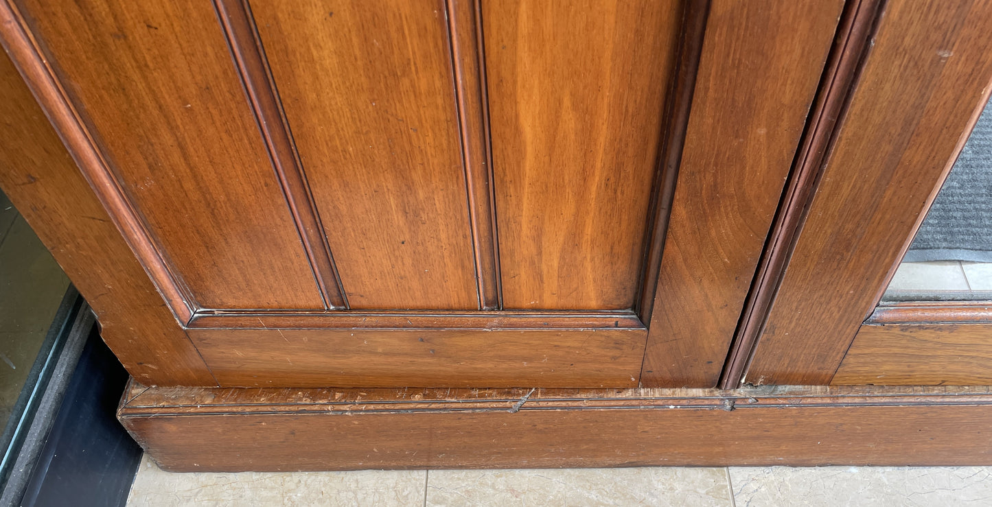 Antique Compactum Wardrobe with Center Mirror, AS IS (0LC003)