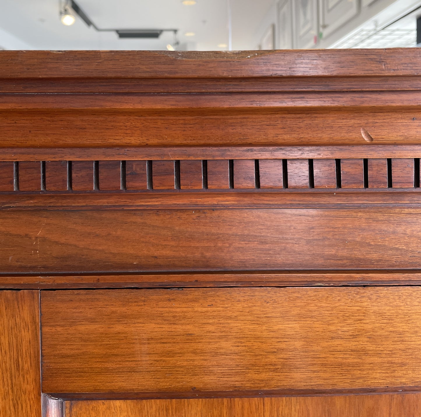 Antique Compactum Wardrobe with Center Mirror, AS IS (0LC003)