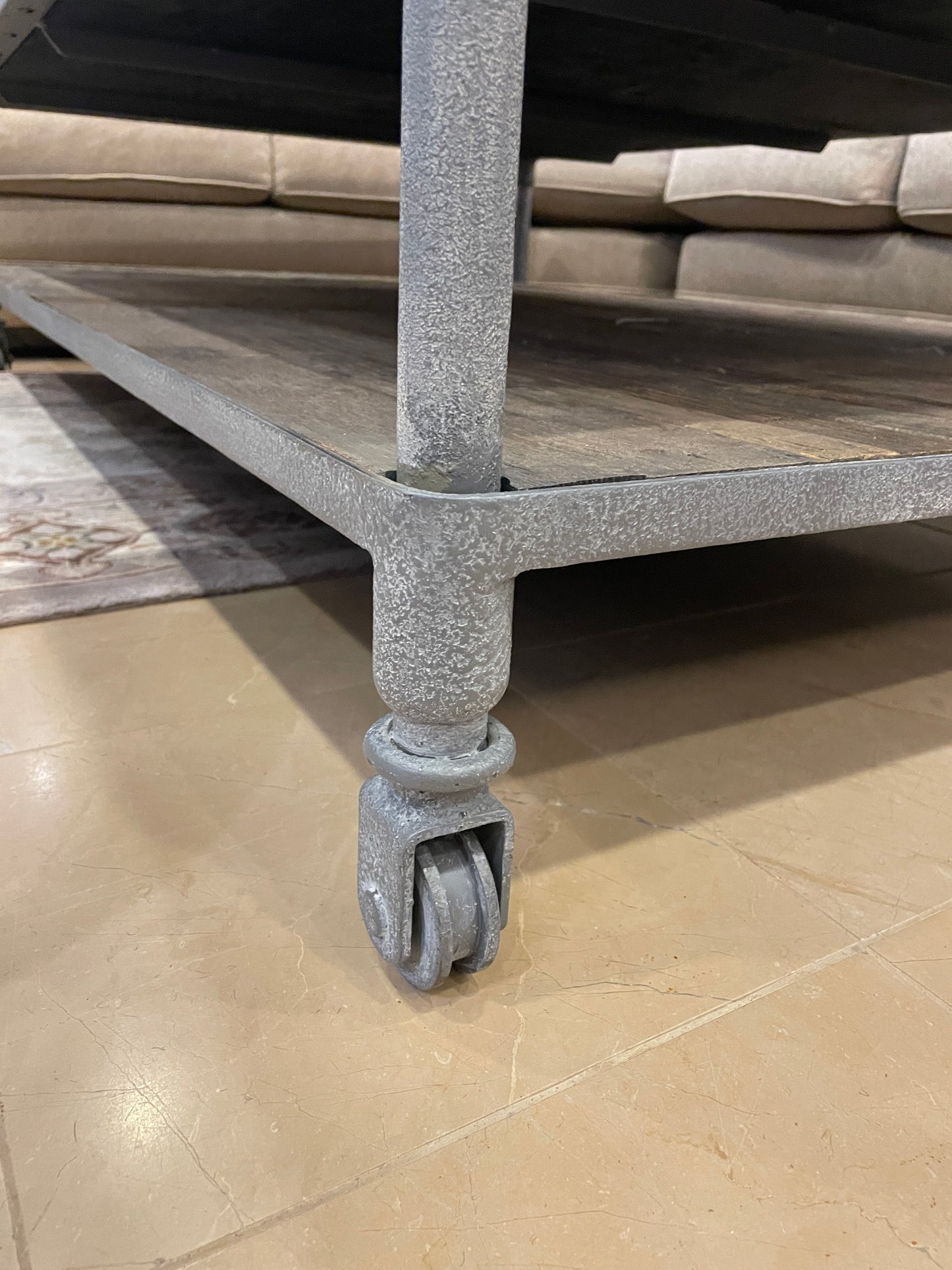 Restoration Hardware Dutch Industrial Oversized Coffee Table (0HP002)