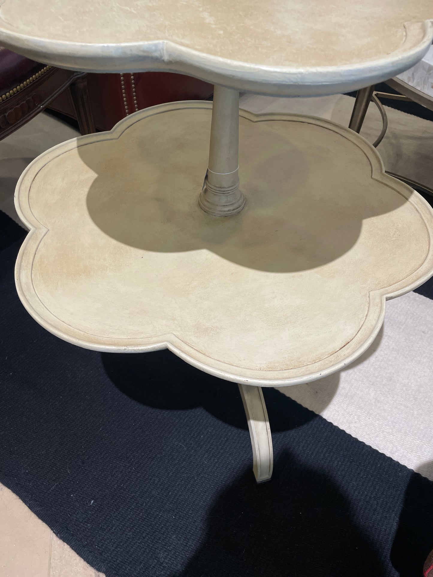 Painted Two Tier End Table, AS IS