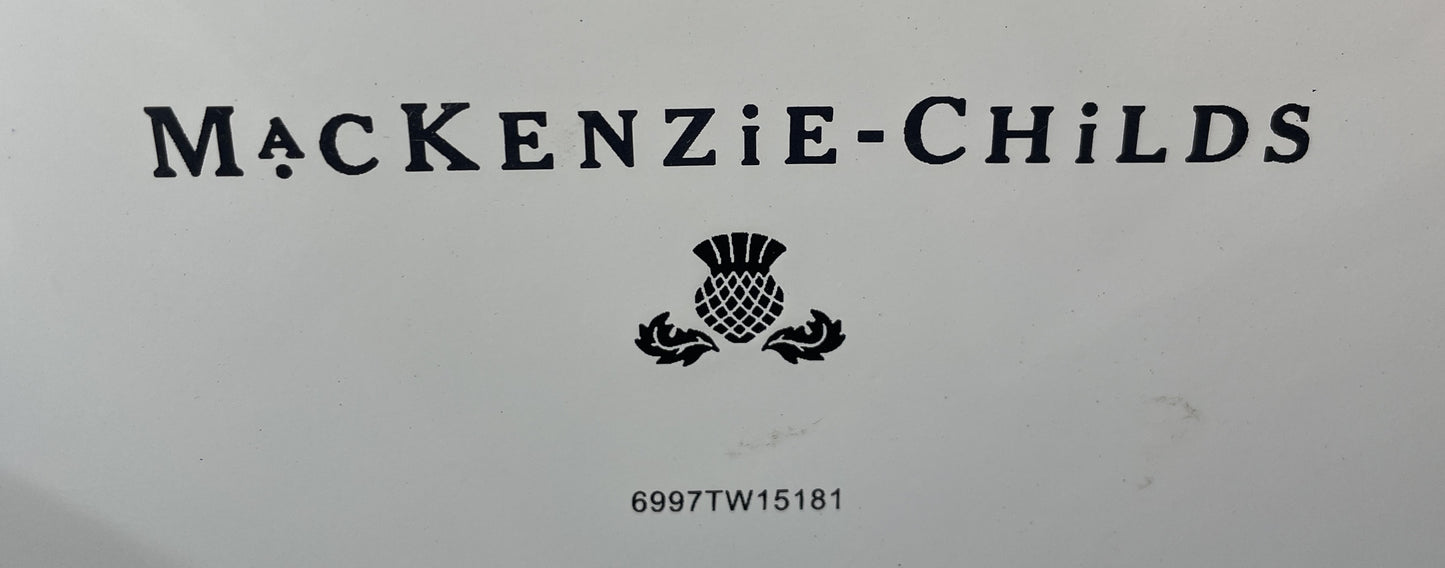 Mackenzie Childs Parchment Check 3qt Teapot (0OO00I)