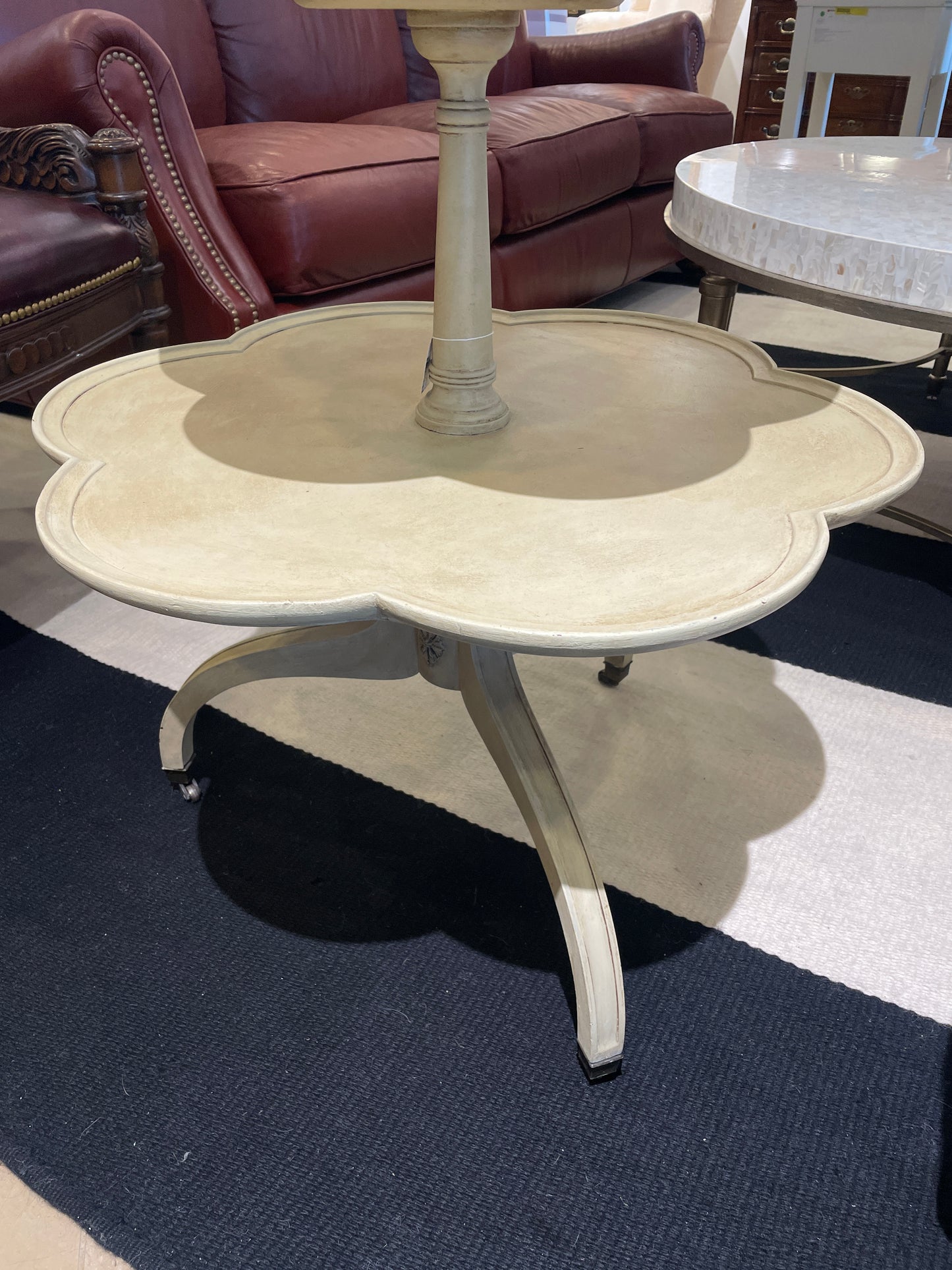 Painted Two Tier End Table, AS IS