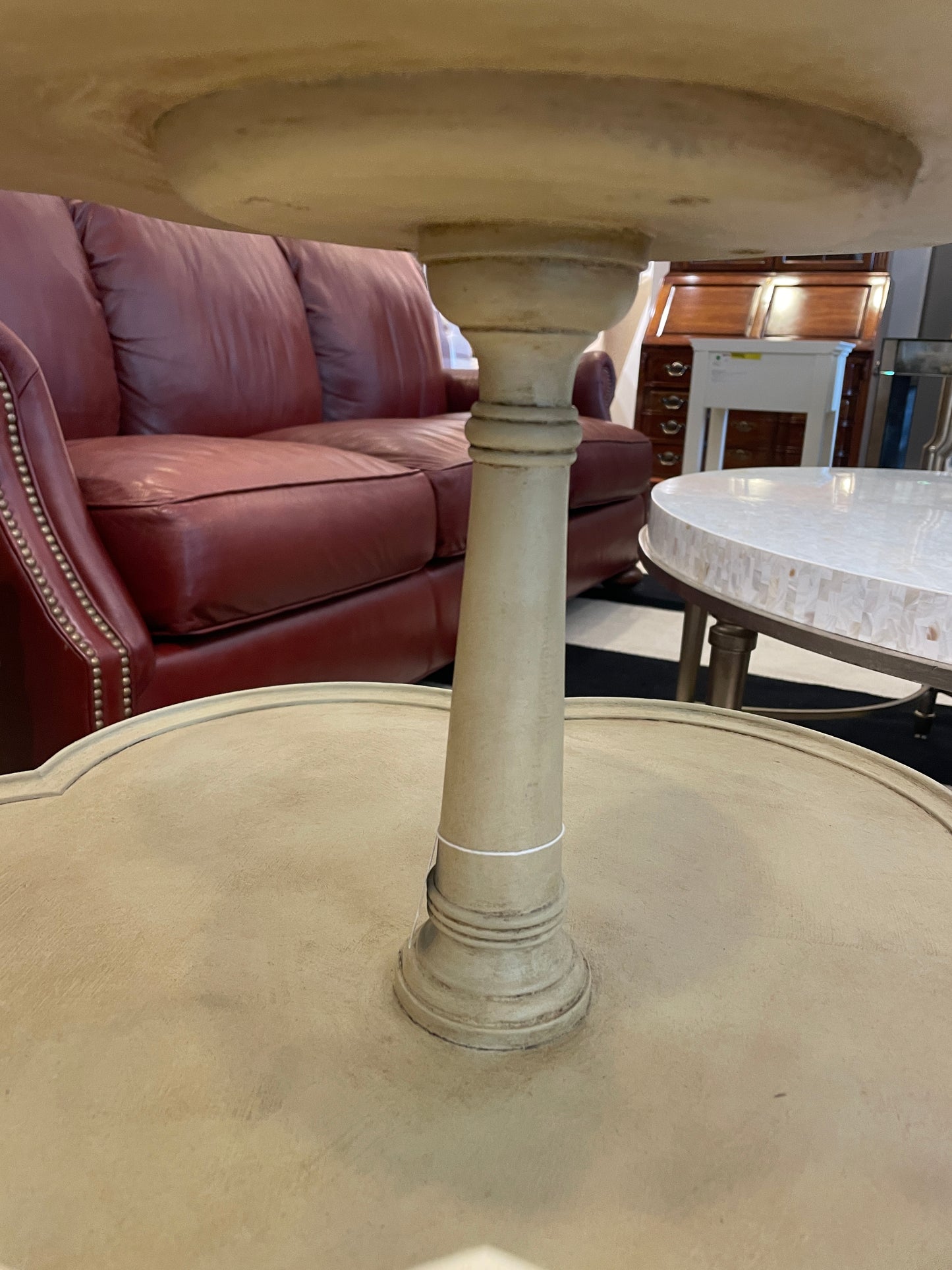 Painted Two Tier End Table, AS IS