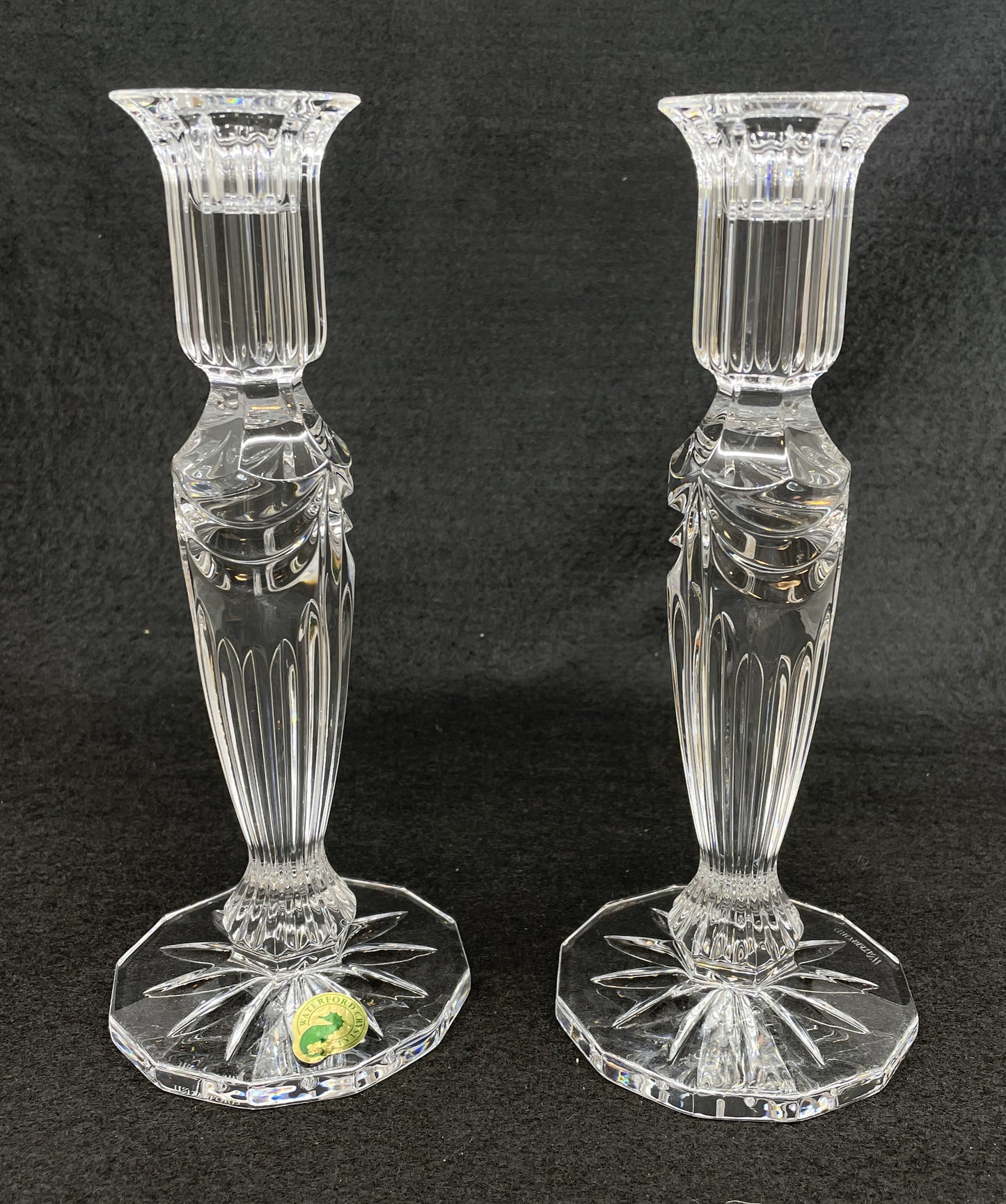 Waterford Prentiss Candlesticks, a pair (0OO00M)