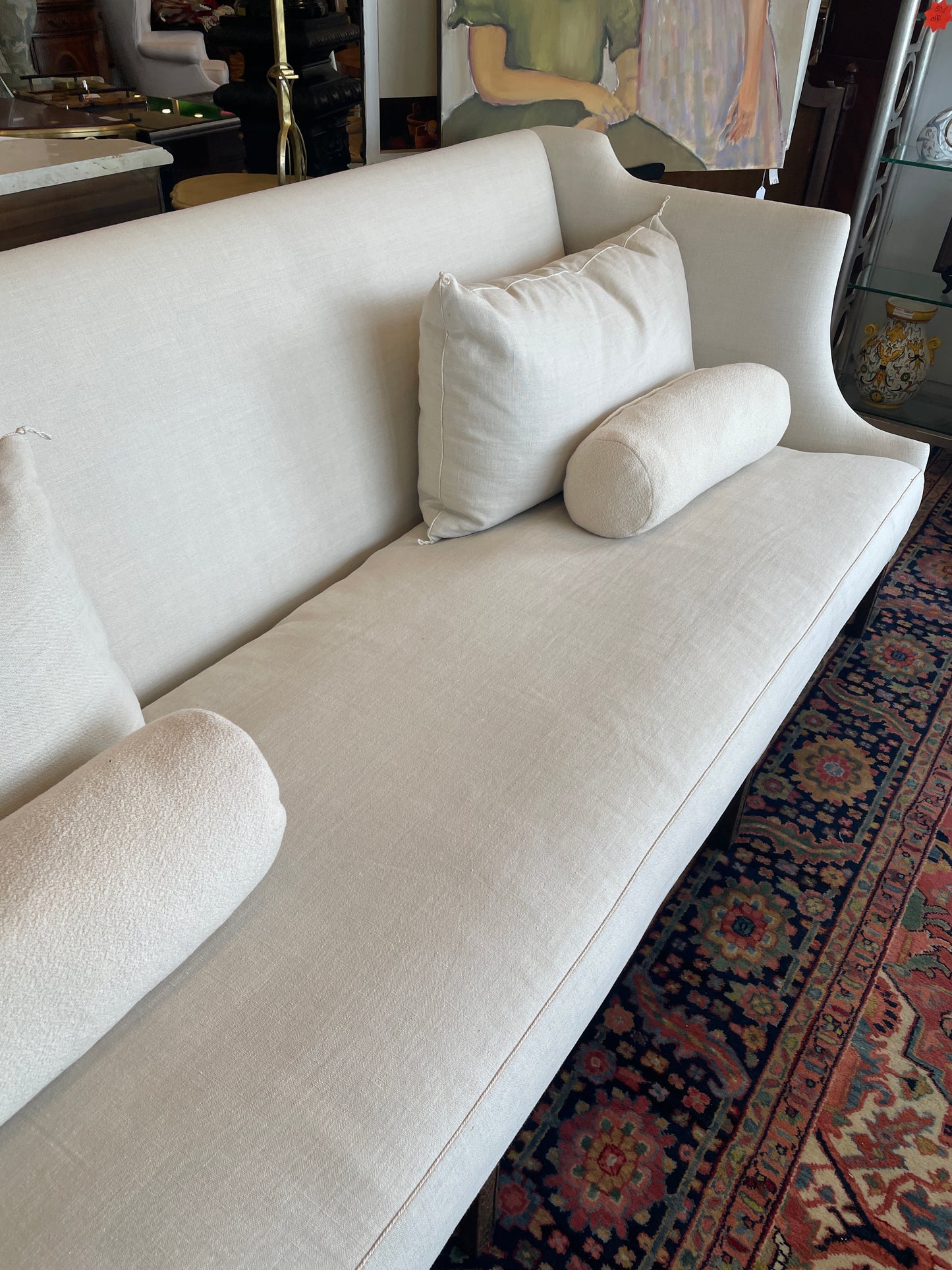 Dennis and Leen "Gainsborough" Sofa w Holly Hunt Linen