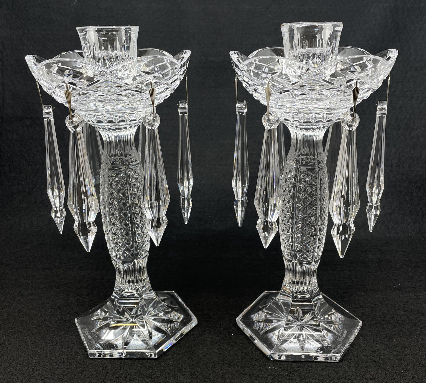 Waterford Tara Candelabras, a pair (0OO00O)