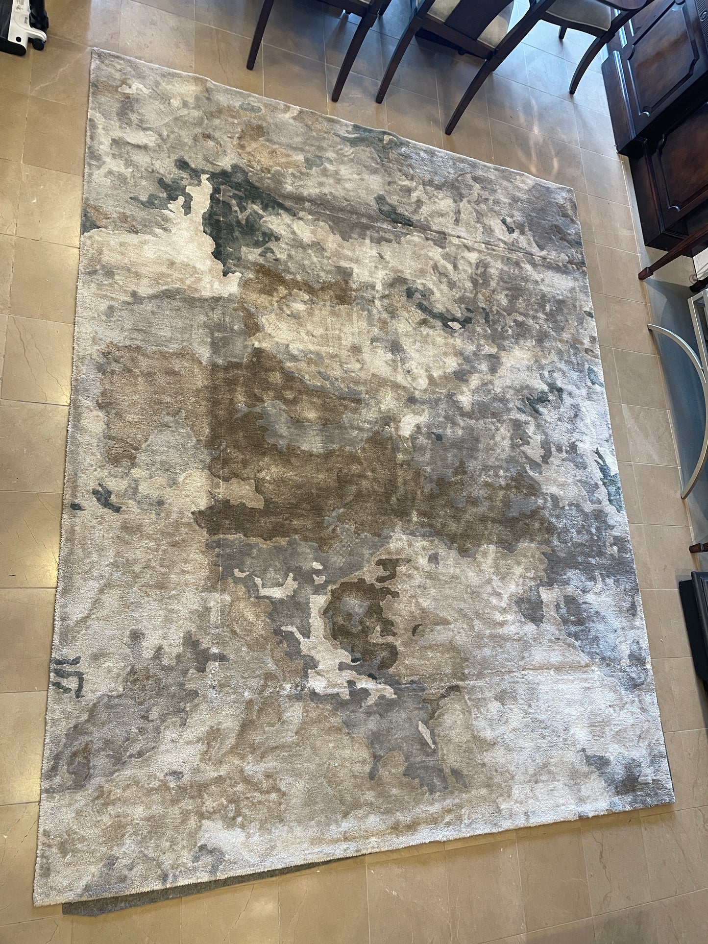 Jaipur Rug, Blue and Taupe (8'x10') (0LG019)