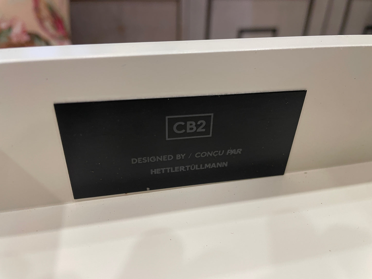 CB2 Faux Shagreen "Avalon" Desk (Two available 0LG00F and 0LG00G)