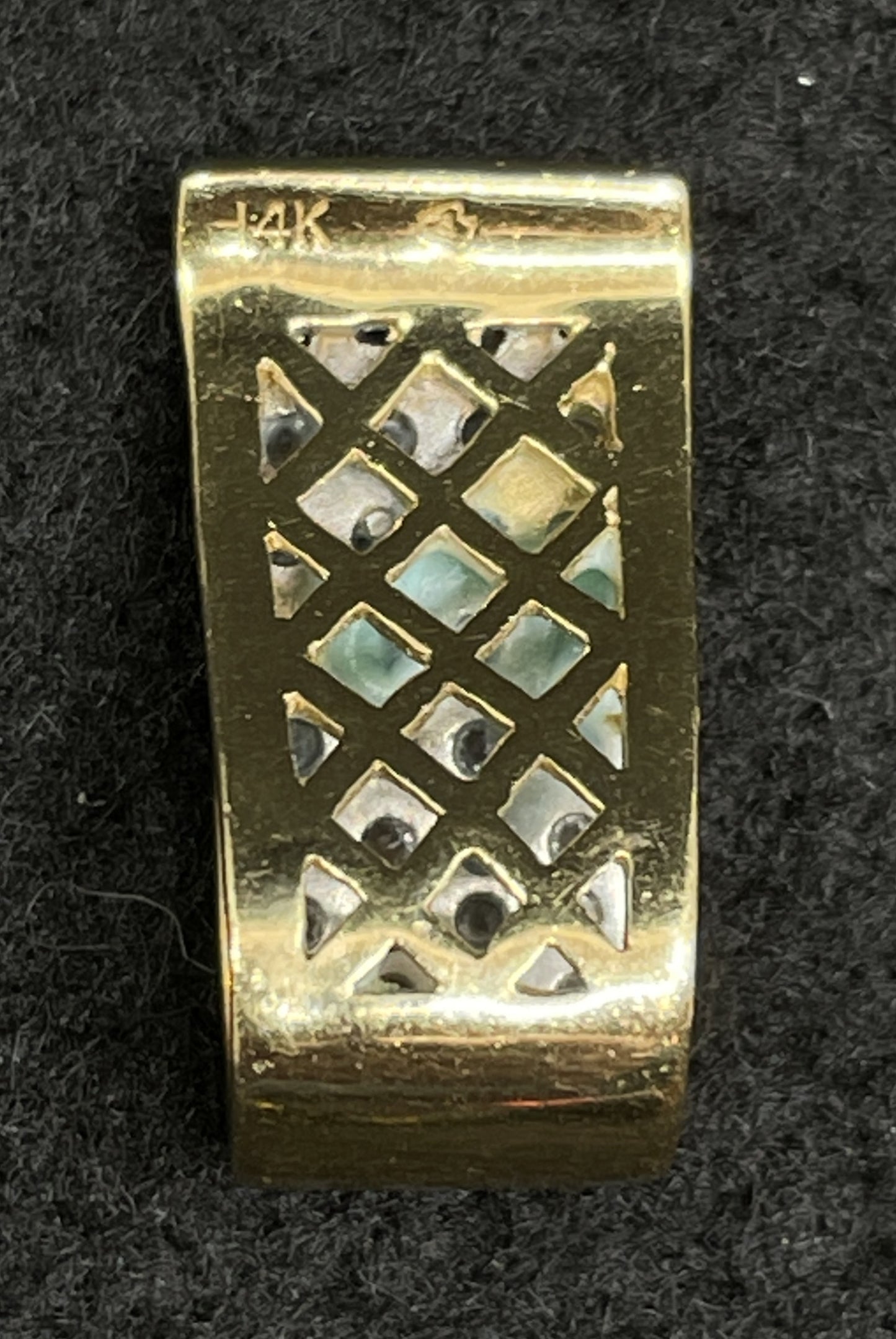 14K Gold and Diamond Slide Charm (01401V)