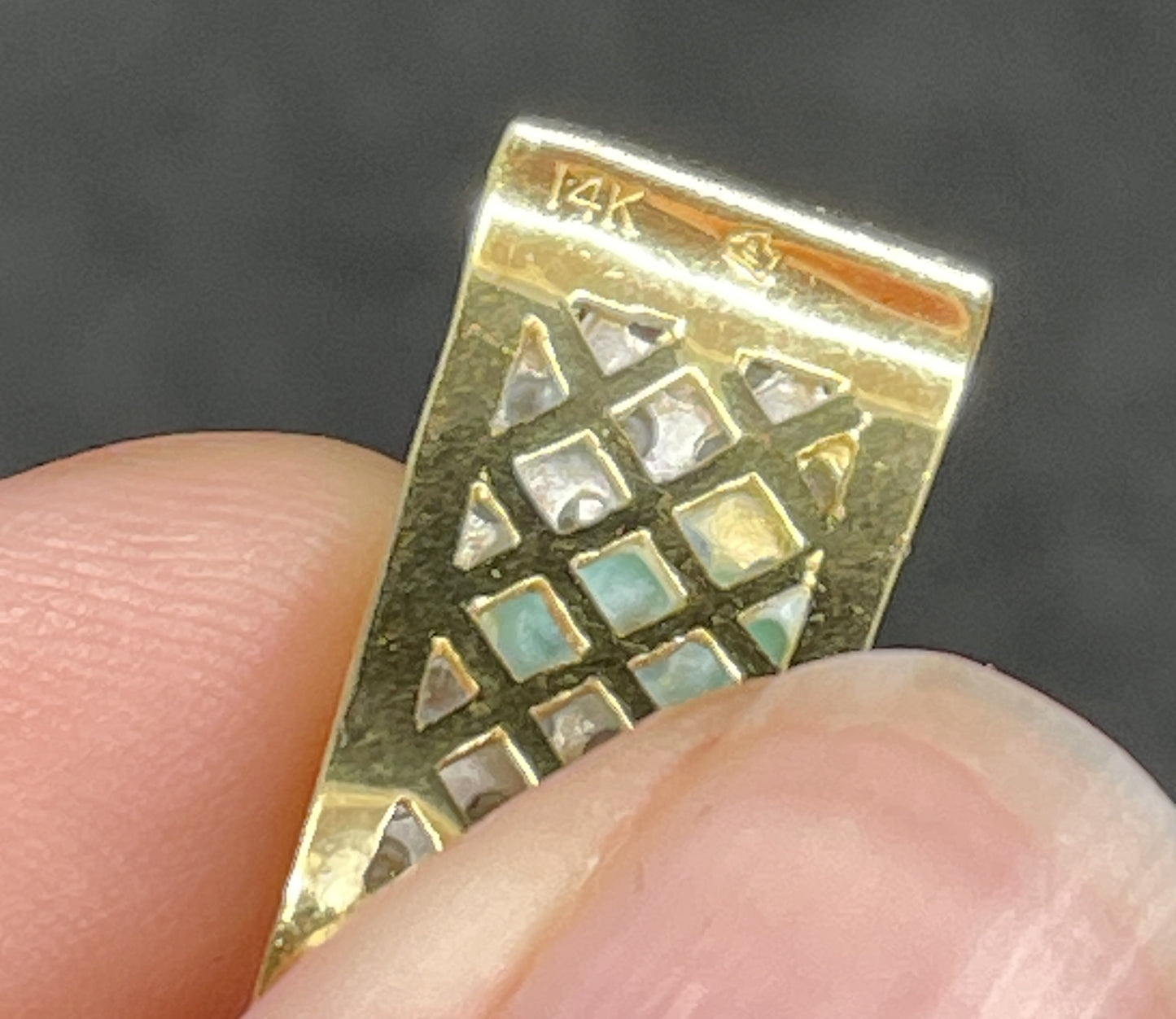 14K Gold and Diamond Slide Charm (01401V)
