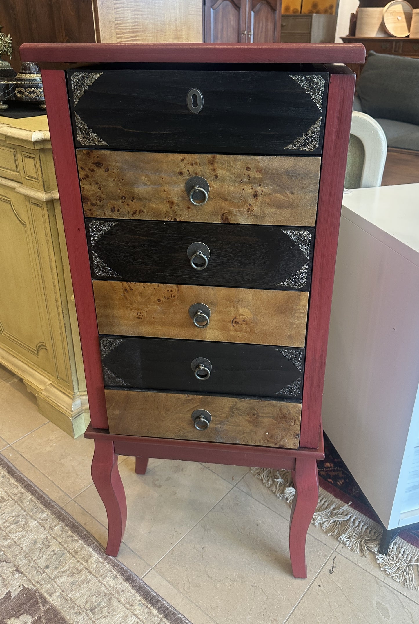 Pier 1 Asian Jewelry Cabinet AS IS (01401L)