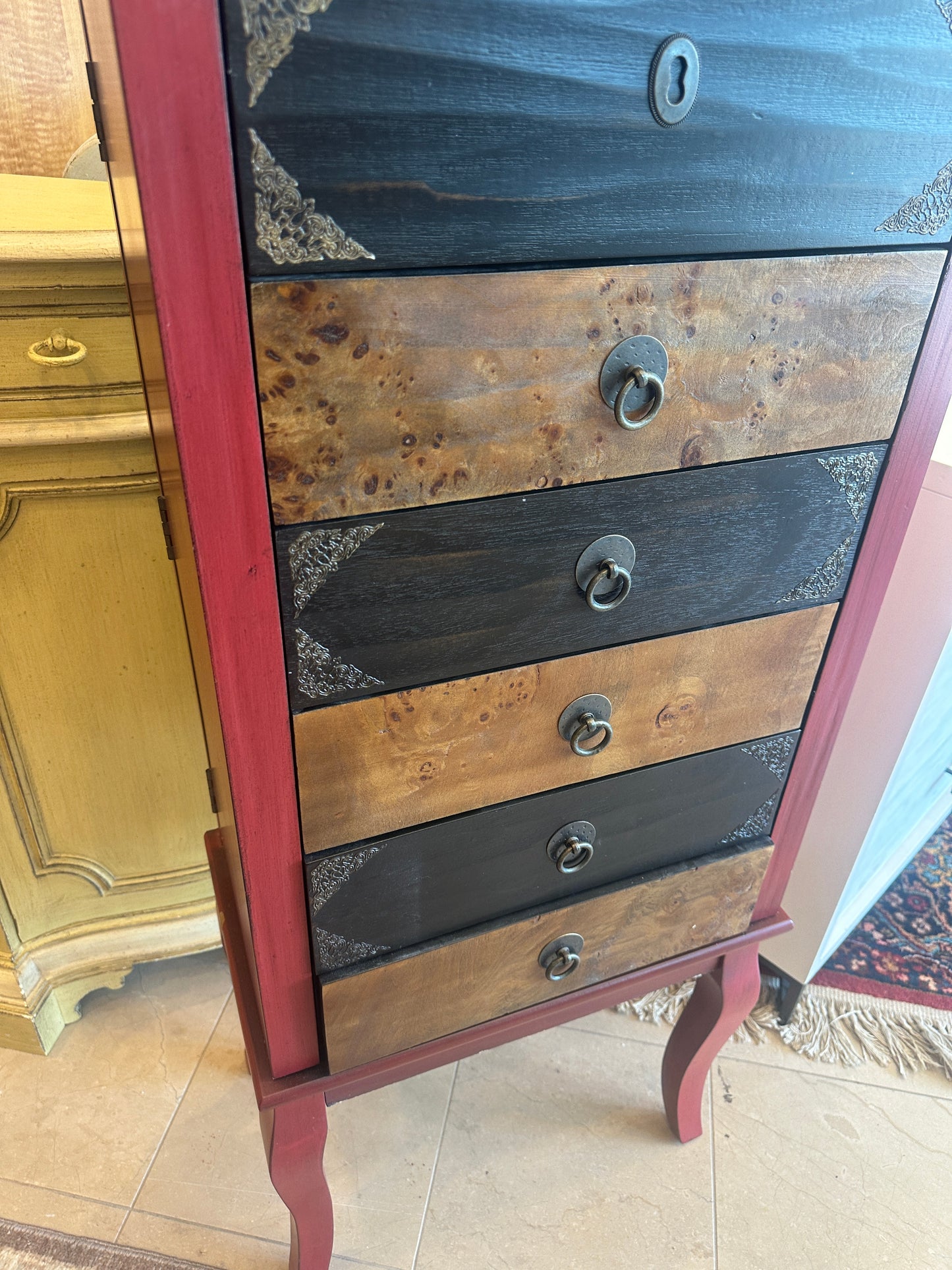 Pier 1 Asian Jewelry Cabinet AS IS (01401L)
