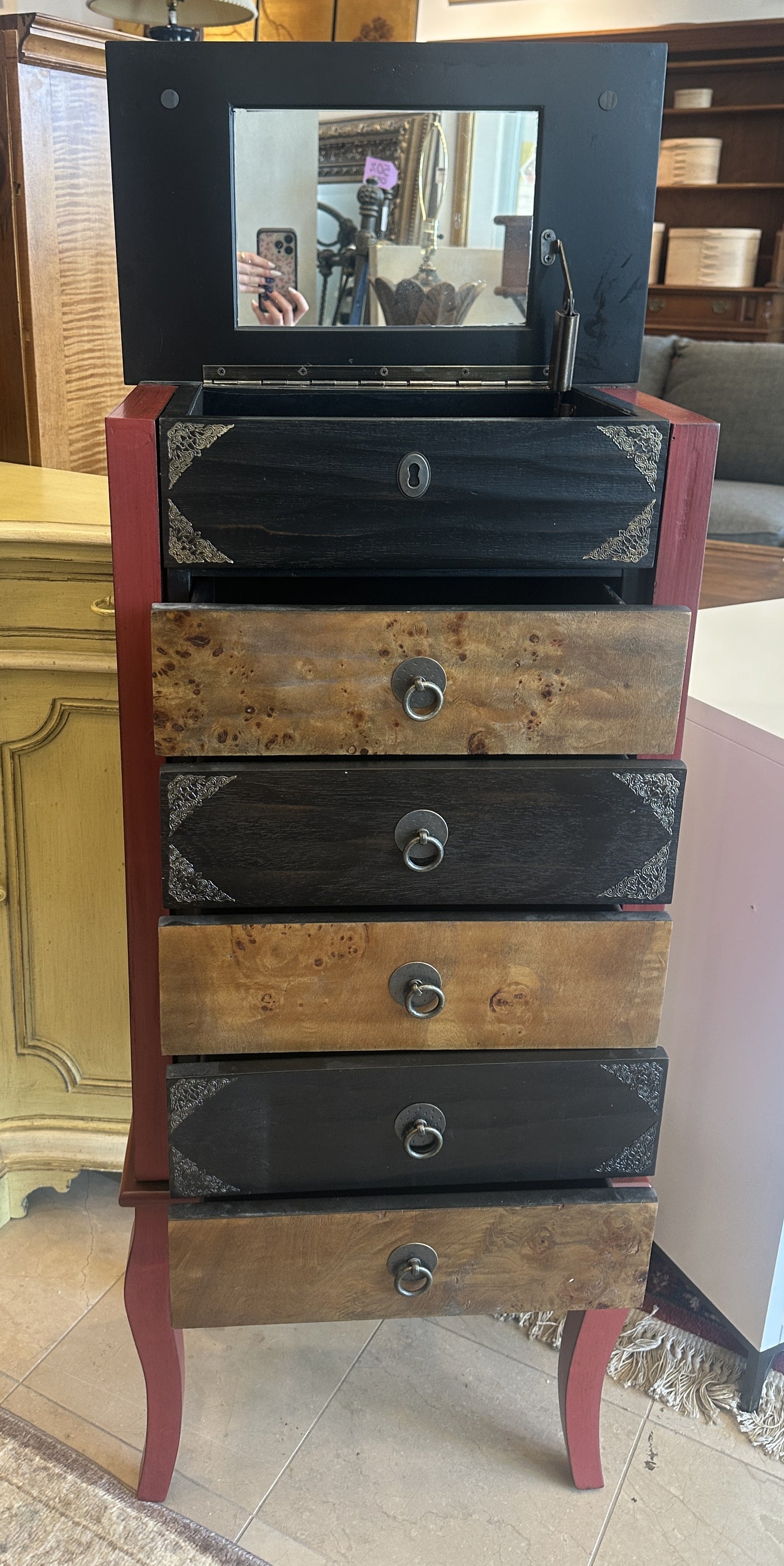 Pier 1 Asian Jewelry Cabinet AS IS (01401L)
