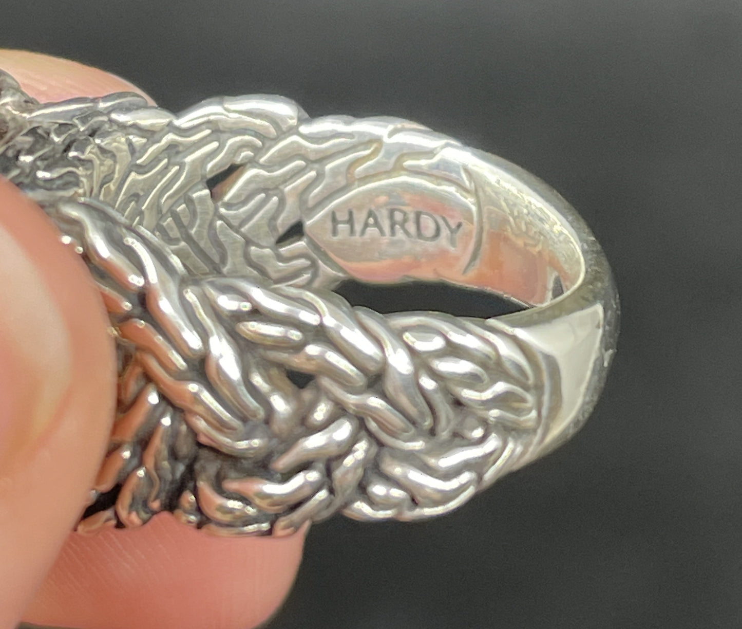 John Hardy Woven Band Amethyst Ring (09B00H)