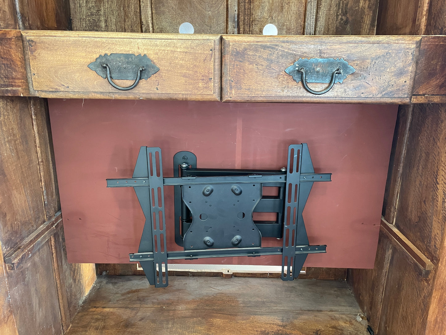 Antique Indian Brass Entry Door Pantry/Cabinet AS IS (0HI002)