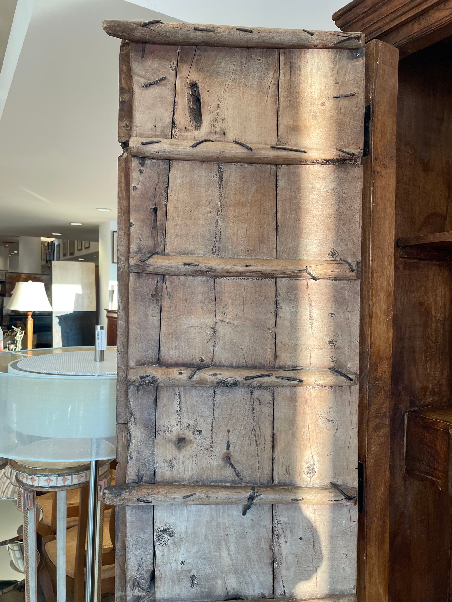 Antique Indian Brass Entry Door Pantry/Cabinet AS IS (0HI002)