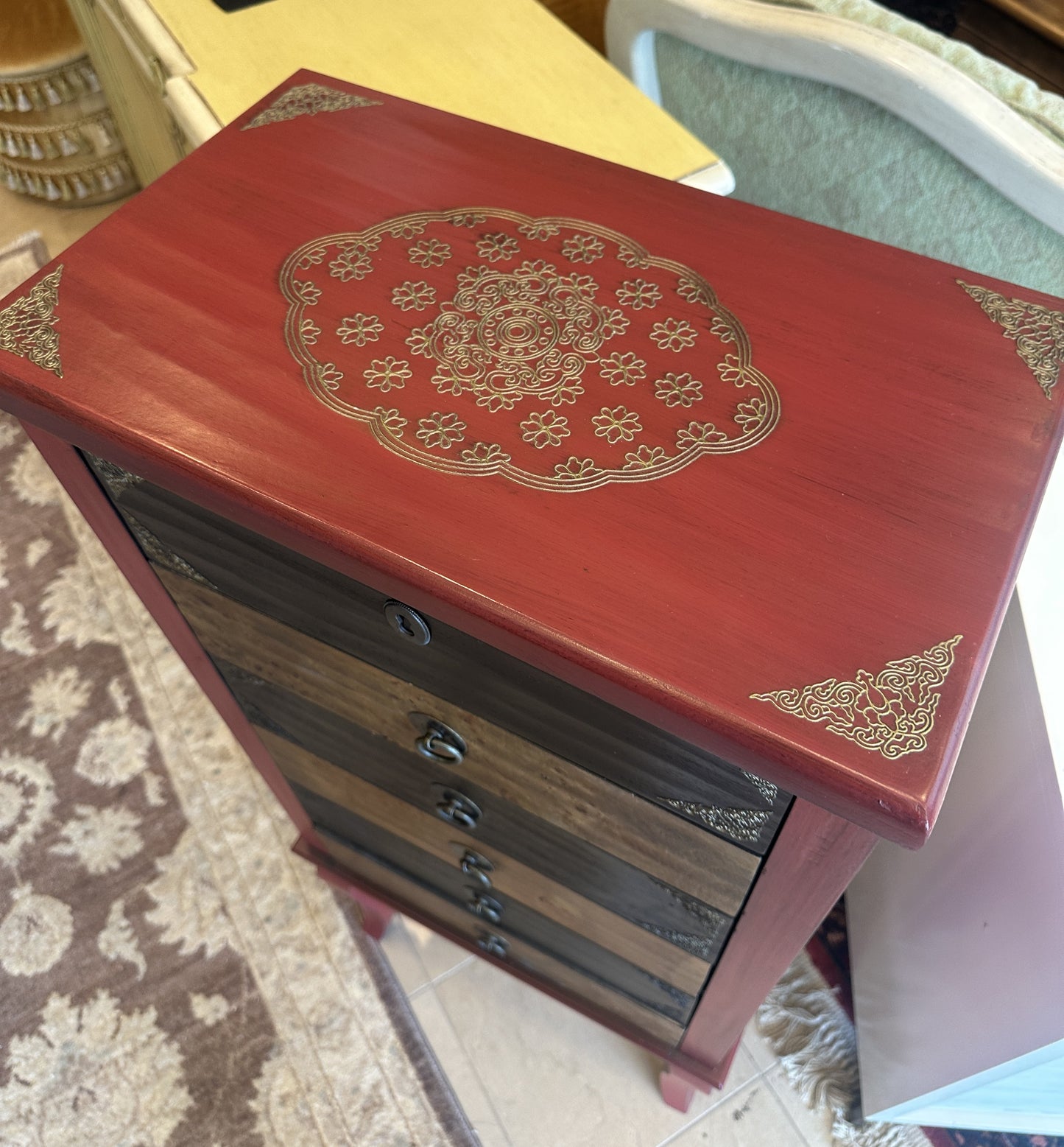 Pier 1 Asian Jewelry Cabinet AS IS (01401L)
