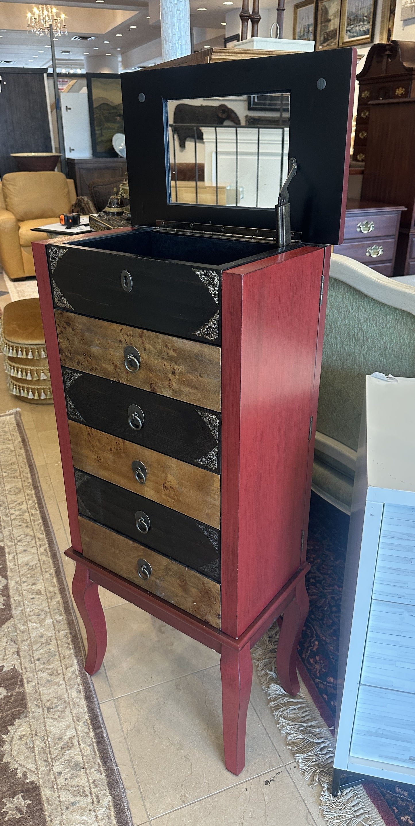 Pier 1 Asian Jewelry Cabinet AS IS (01401L)