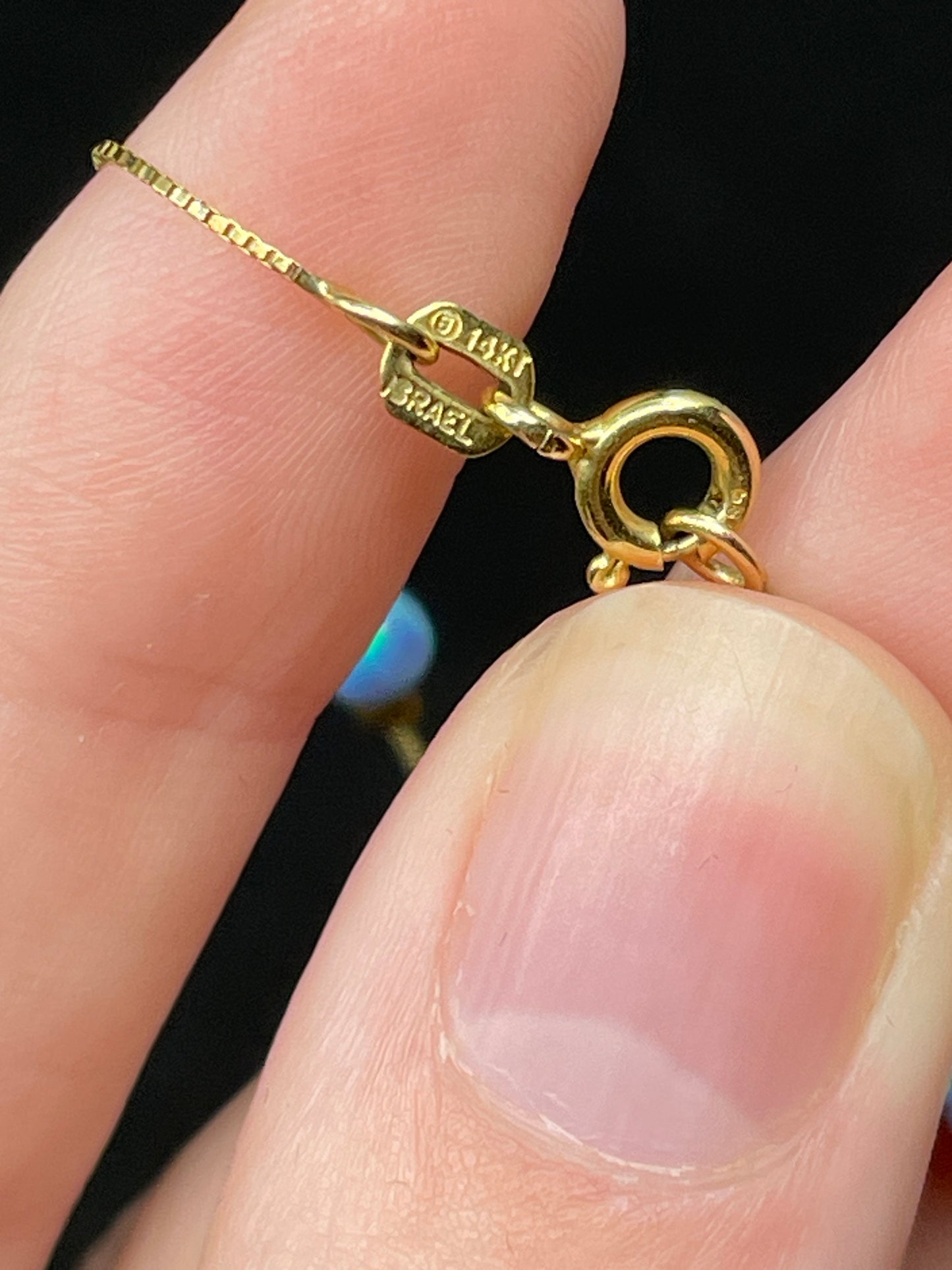 14K Gold and Opal Ankle Bracelet (01401Y)